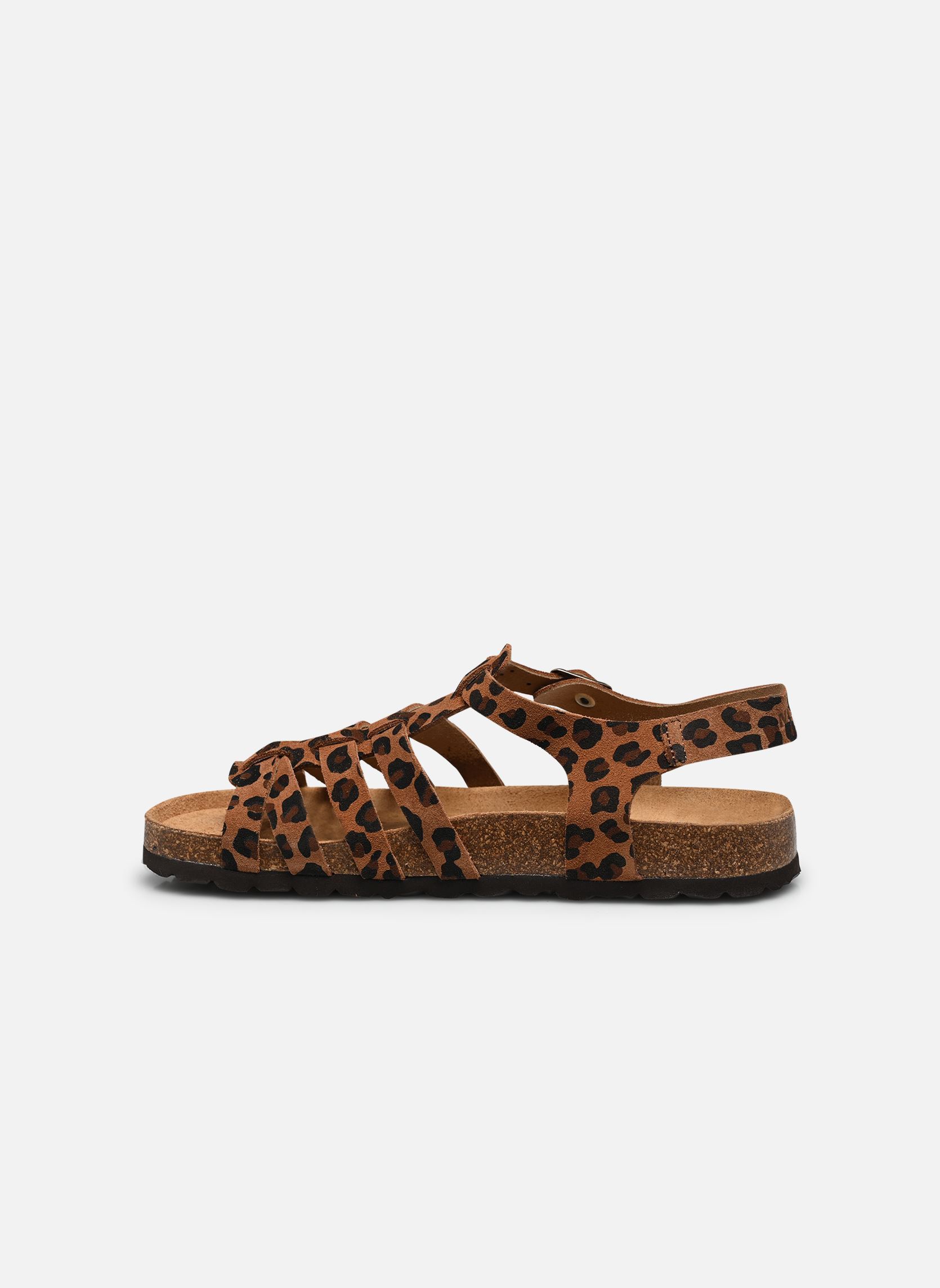 Flache Sandalen BIANCA damen braun Nazarée Footcare Flache Sandalen BIANCA damen braun LÉOPARD FONCÉ