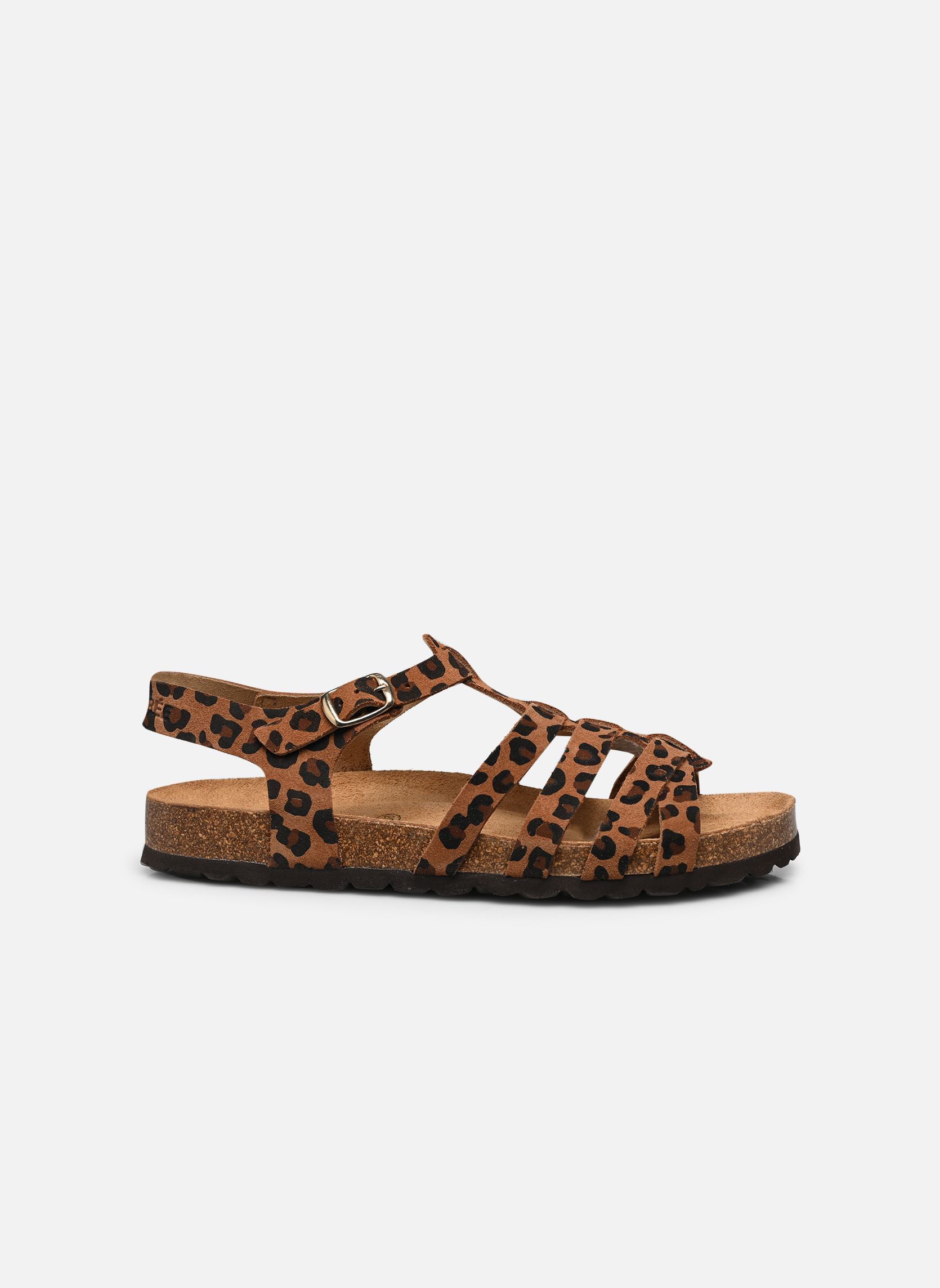 Flache Sandalen BIANCA damen braun Nazarée Footcare Flache Sandalen BIANCA damen braun LÉOPARD FONCÉ