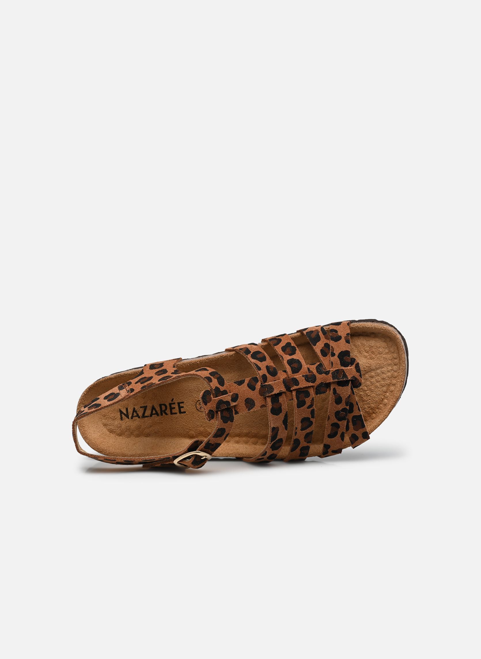 Flache Sandalen BIANCA damen braun Nazarée Footcare Flache Sandalen BIANCA damen braun LÉOPARD FONCÉ
