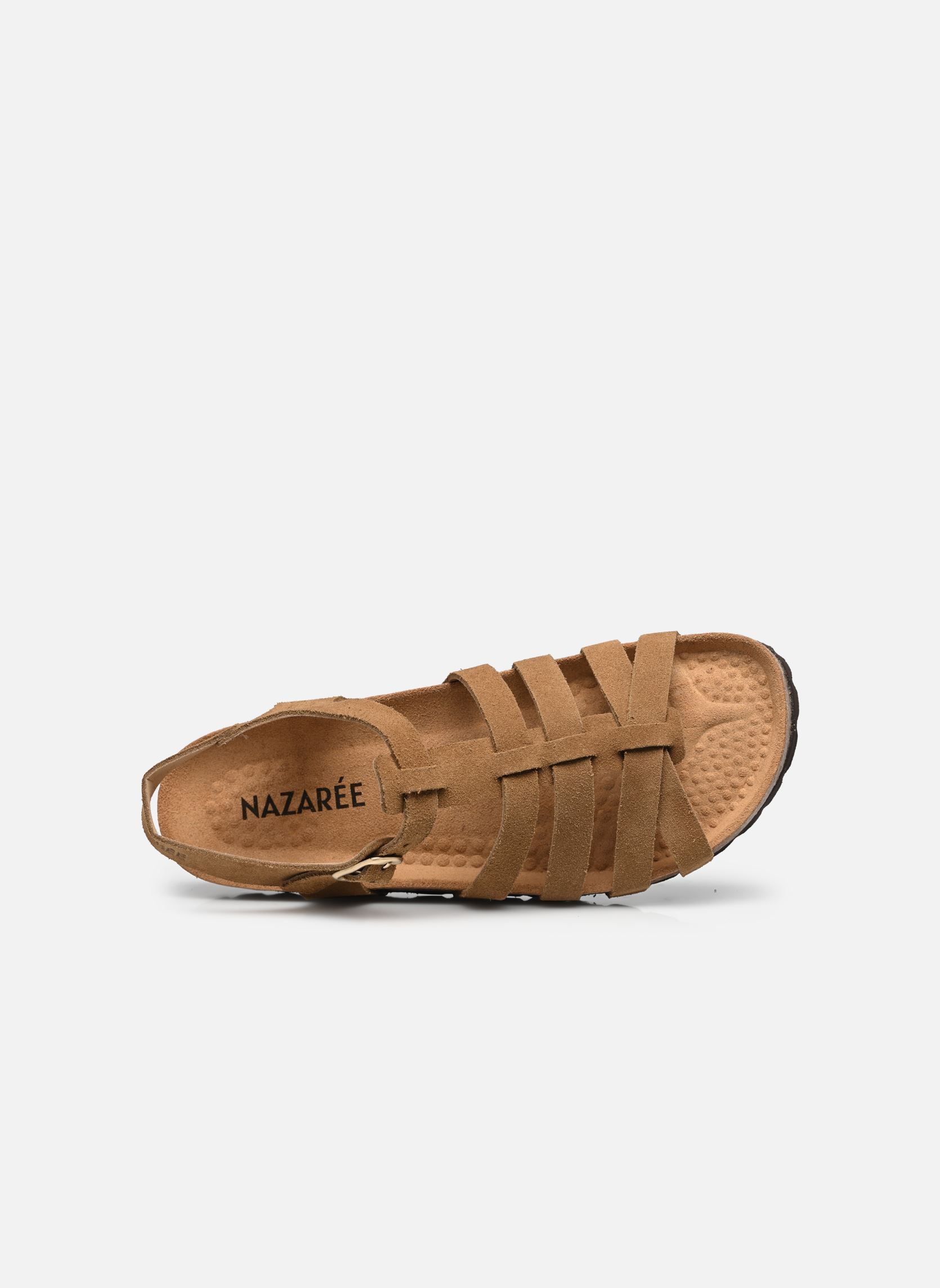 Flache Sandalen BIANCA damen braun Nazarée Footcare Flache Sandalen BIANCA damen braun NOISETTE