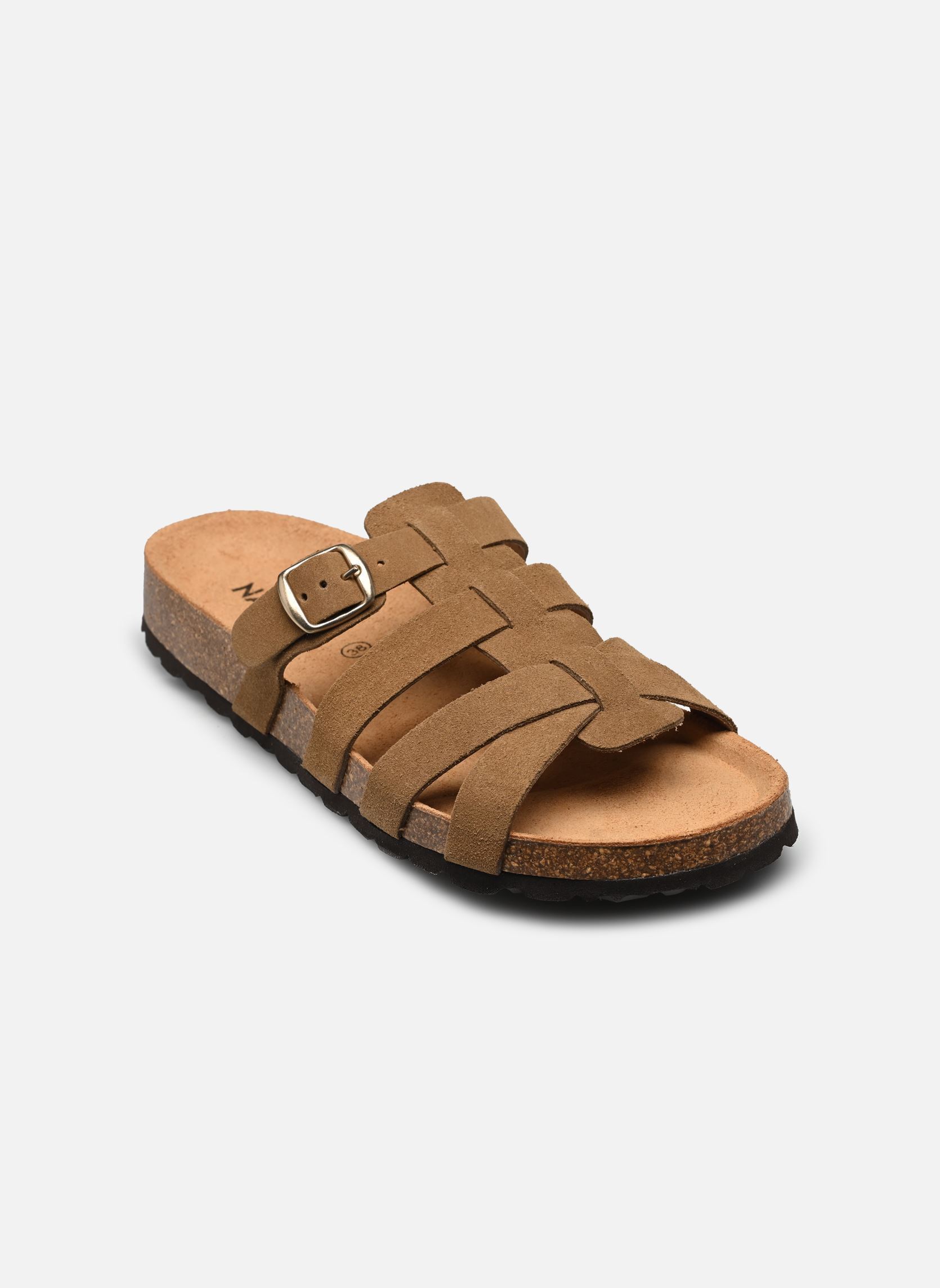 Mules et sabots CARMEN femme marron Nazarée Footcare Mules et sabots CARMEN femme marron NOISETTE