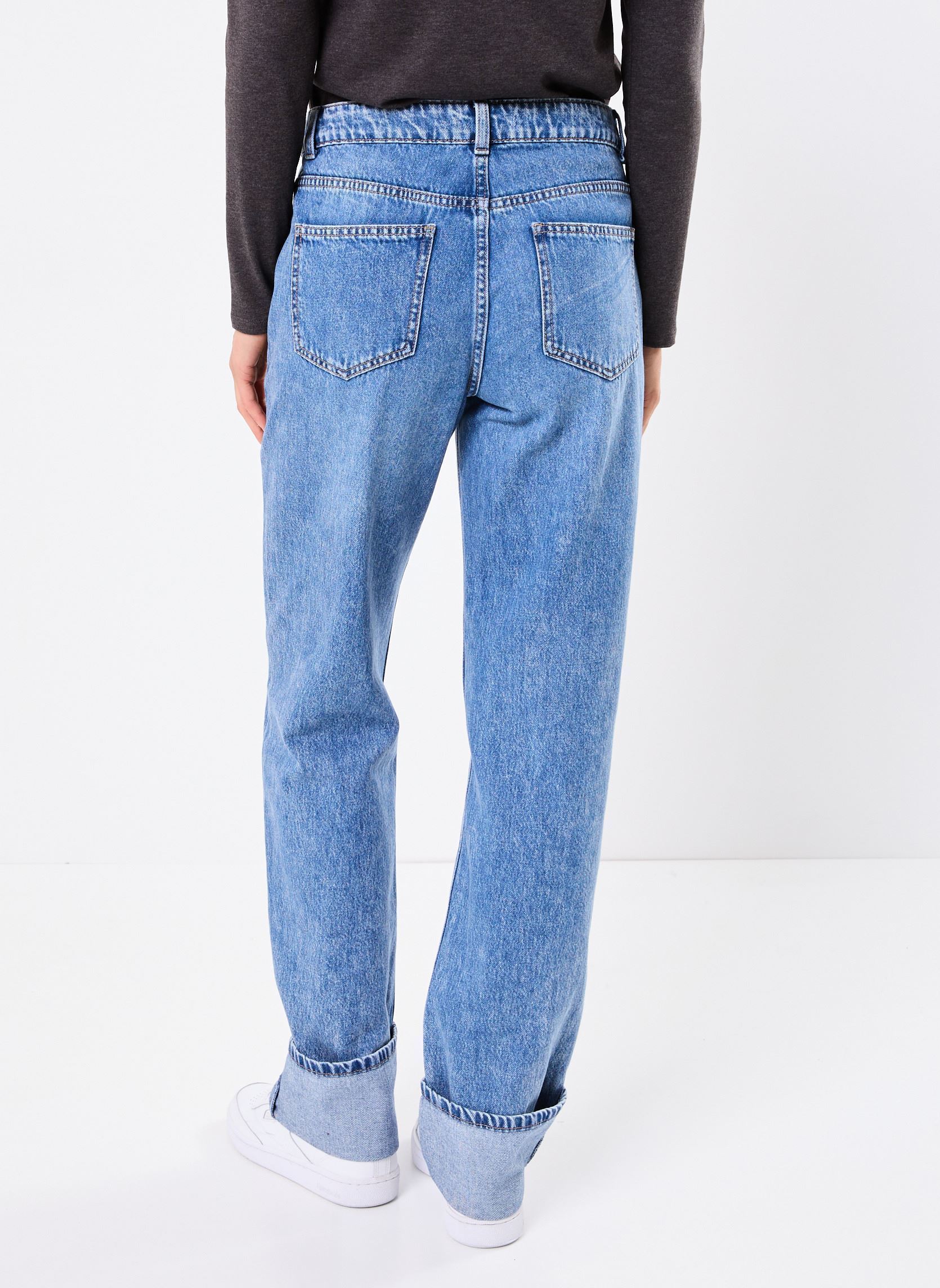 Jeans droit PALOMA femme bleu MADE BY Jeans droit PALOMA femme bleu DENIM BRUT