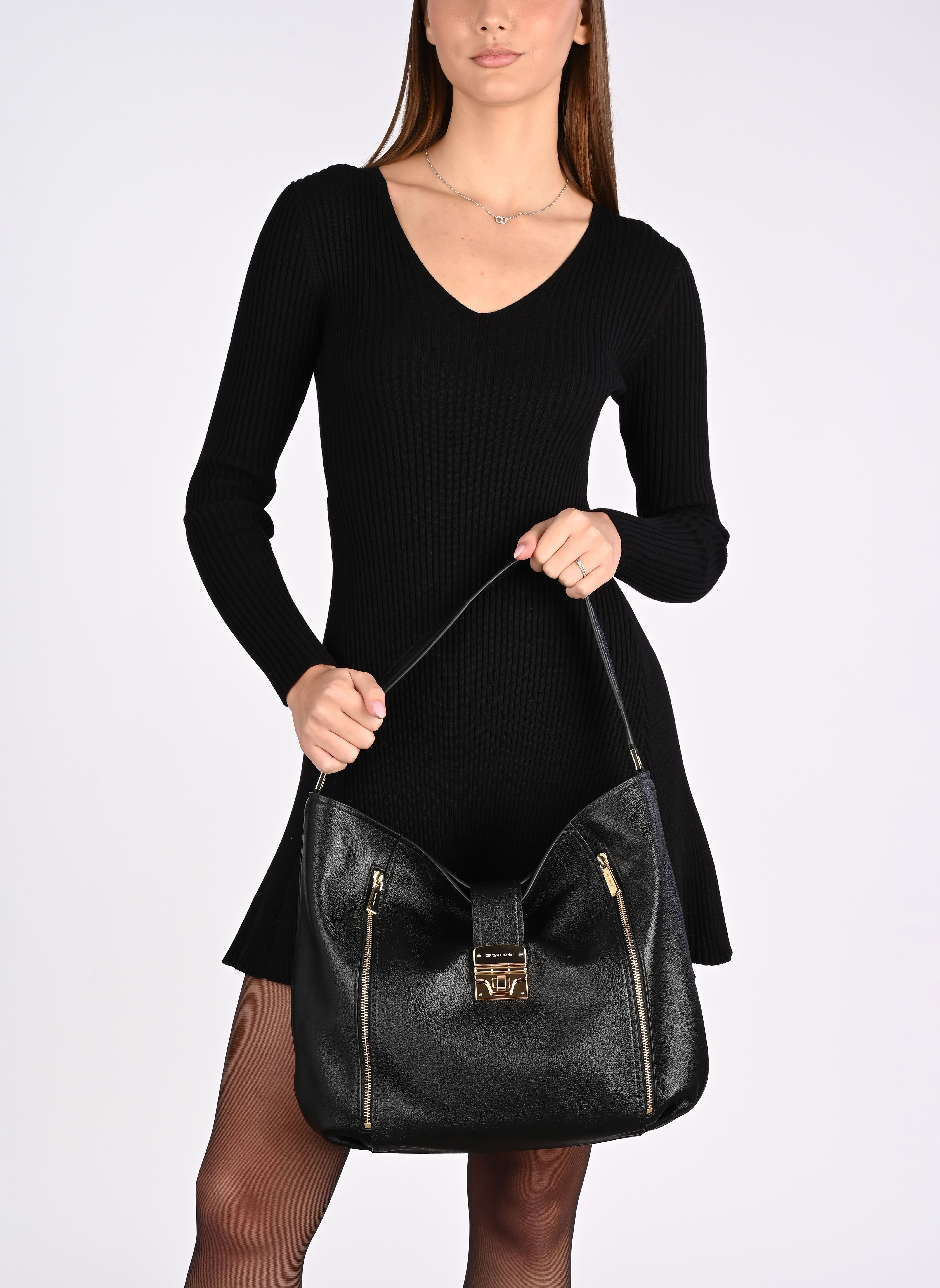 Taschen Addie Lg Hobo Shldr damen schwarz Michael Michael Kors Taschen Addie Lg Hobo Shldr damen schwarz BLACK