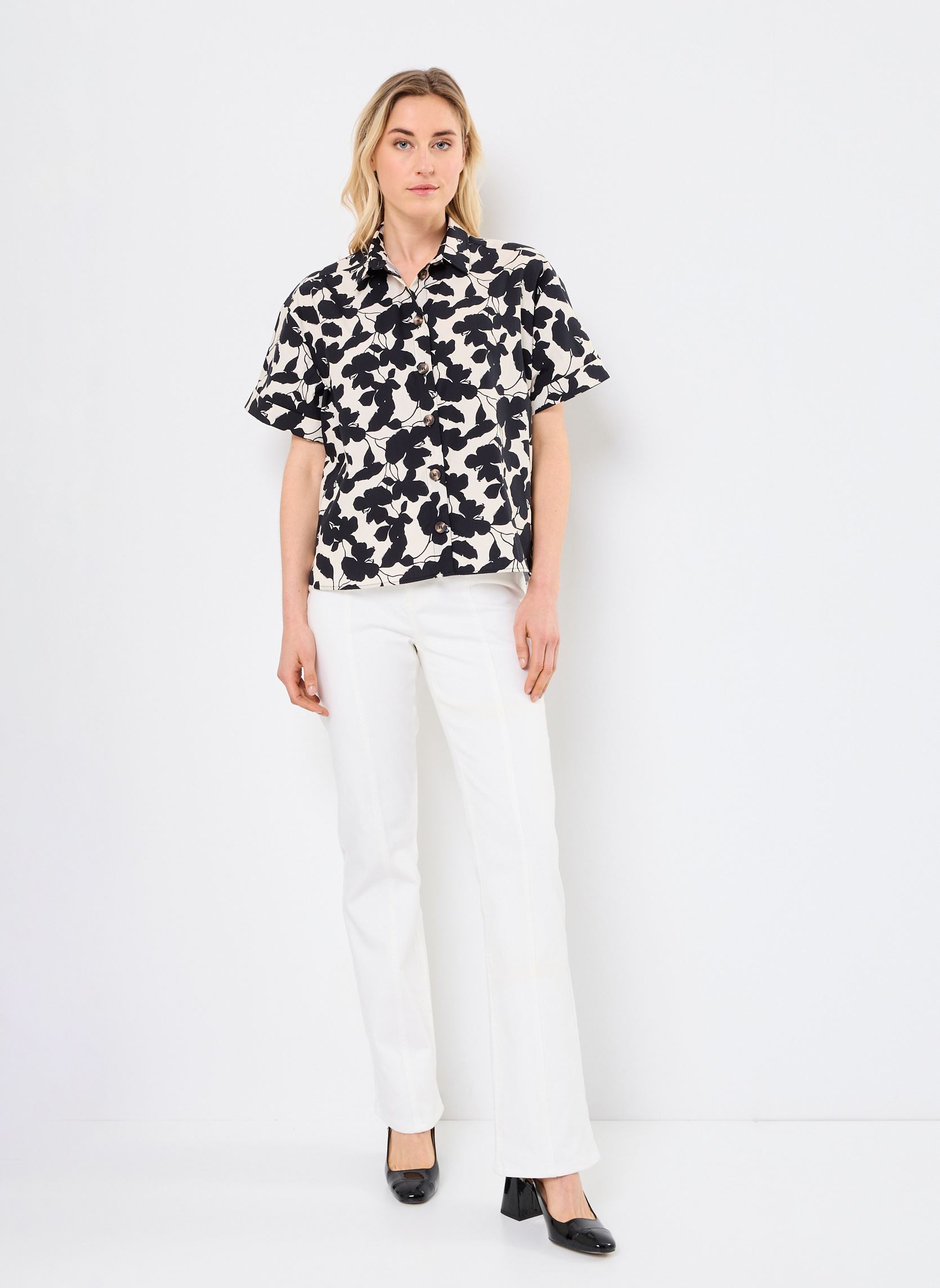 Kurzarm-Hemden CMARIAL damen weiß Georgia Rose Kurzarm-Hemden CMARIAL damen weiß ECRU