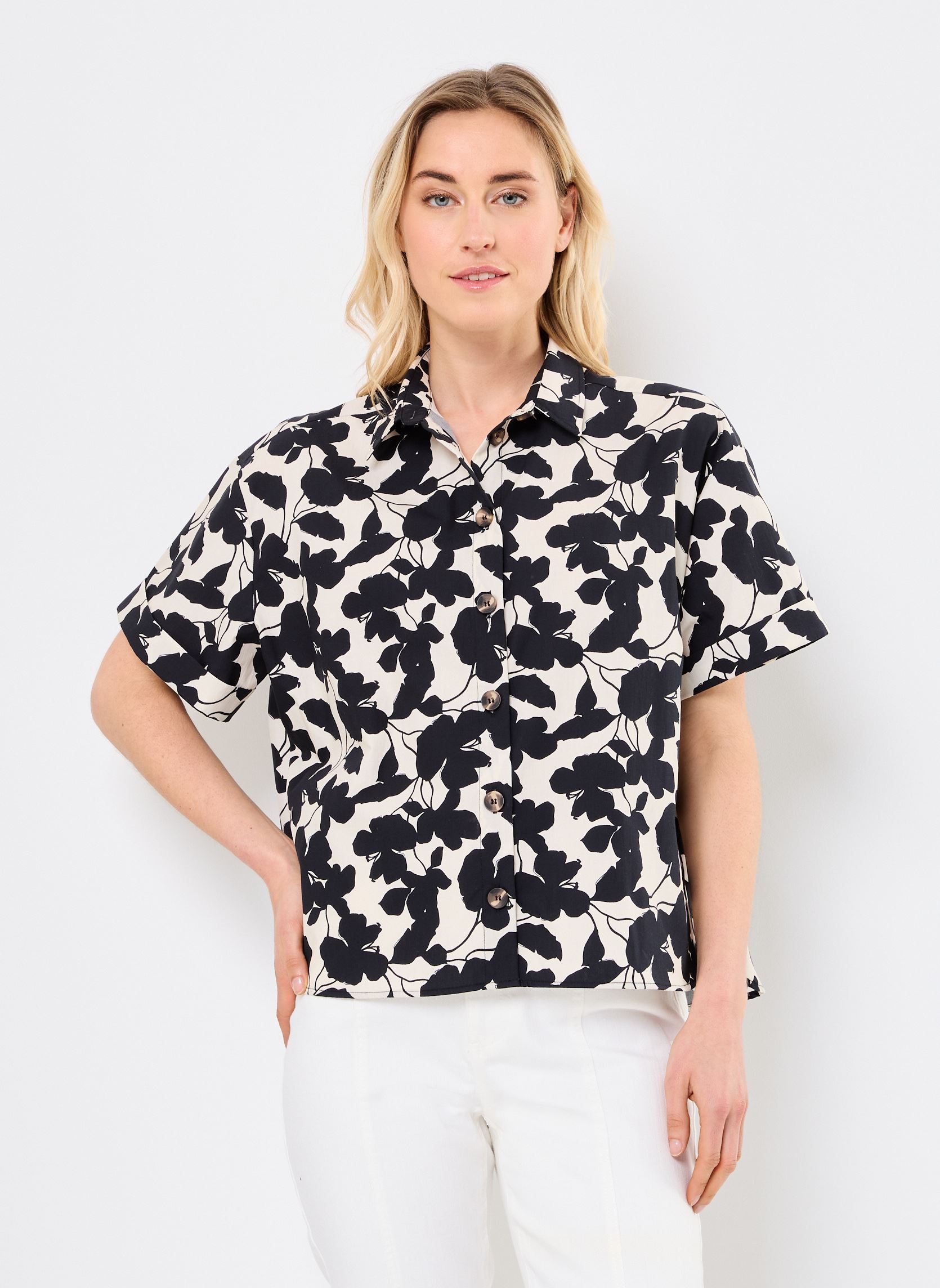Kurzarm-Hemden CMARIAL damen weiß Georgia Rose Kurzarm-Hemden CMARIAL damen weiß ECRU
