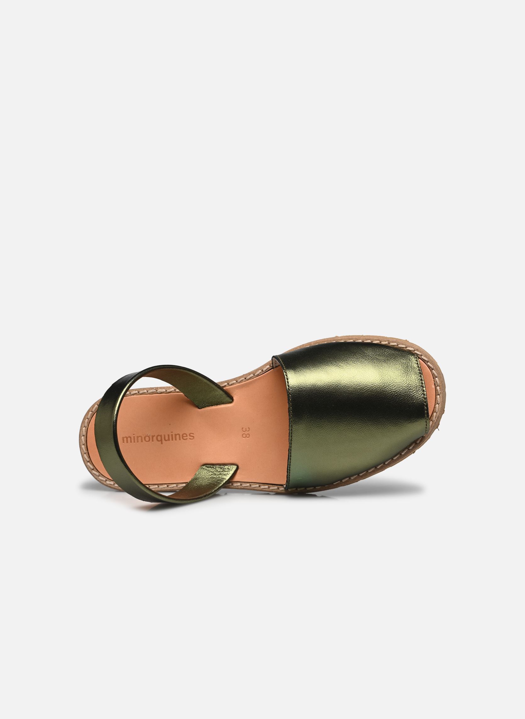 Sandali piatti Avarca Métal donna verde Minorquines Sandali piatti Avarca Métal donna verde VERDE