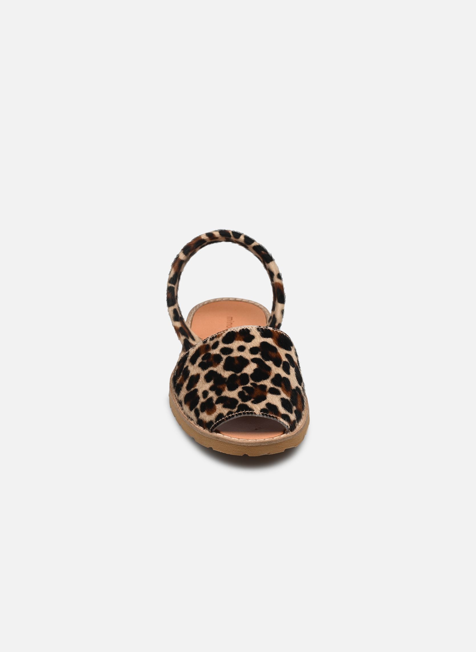 Flache Sandalen Avarca Cuir Léopard damen beige Minorquines Flache Sandalen Avarca Cuir Léopard damen beige LÉOPARD