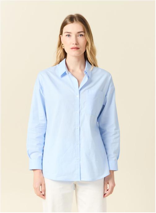 Chemise boutonnée pour hommes dans Bleu Pâle Joe Fresh