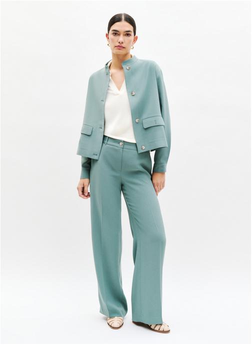 Caroll Pantalons droit Pantalons - 251P-PVERONIQUE femme vert