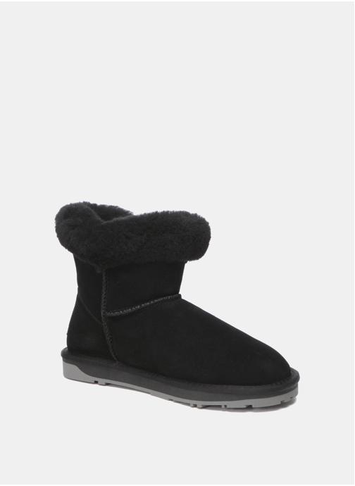 EverAu Australia Bottes Bottines mini femme avec fermoir corne - Robin femme noir