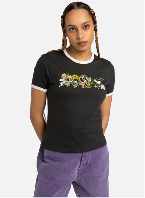 Element Tee-shirts Yarnhill Ringer femme noir