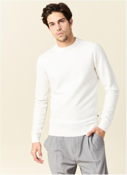 Bonobo Pulls Pulls col rond - ESCHEVDIAGH homme blanc