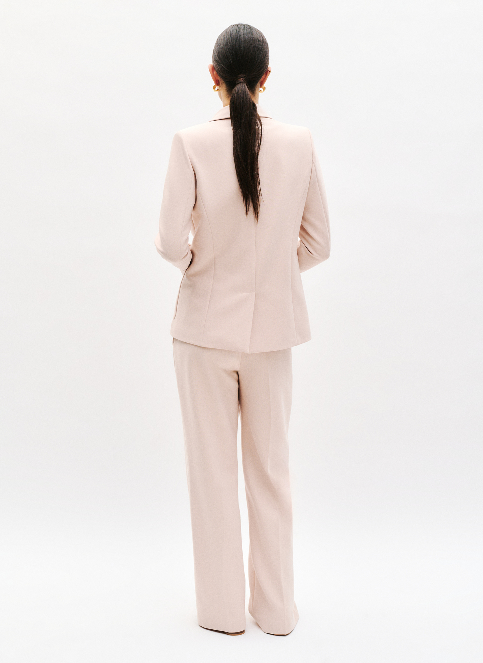 Vestes de costume Blazers - 251V-VALERIE femme rose Caroll Vestes de costume Blazers - 251V-VALERIE femme rose Rose clair