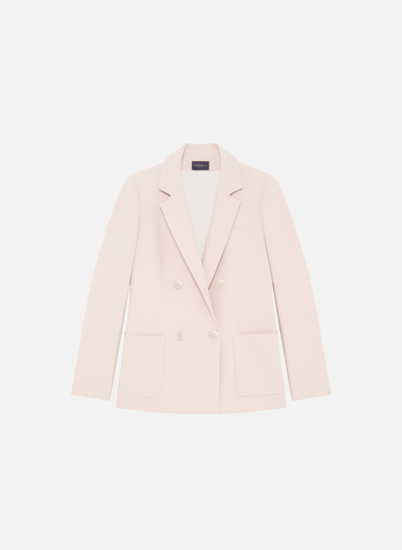 Vestes de costume Blazers - 251V-VALERIE femme rose Caroll Vestes de costume Blazers - 251V-VALERIE femme rose Rose clair