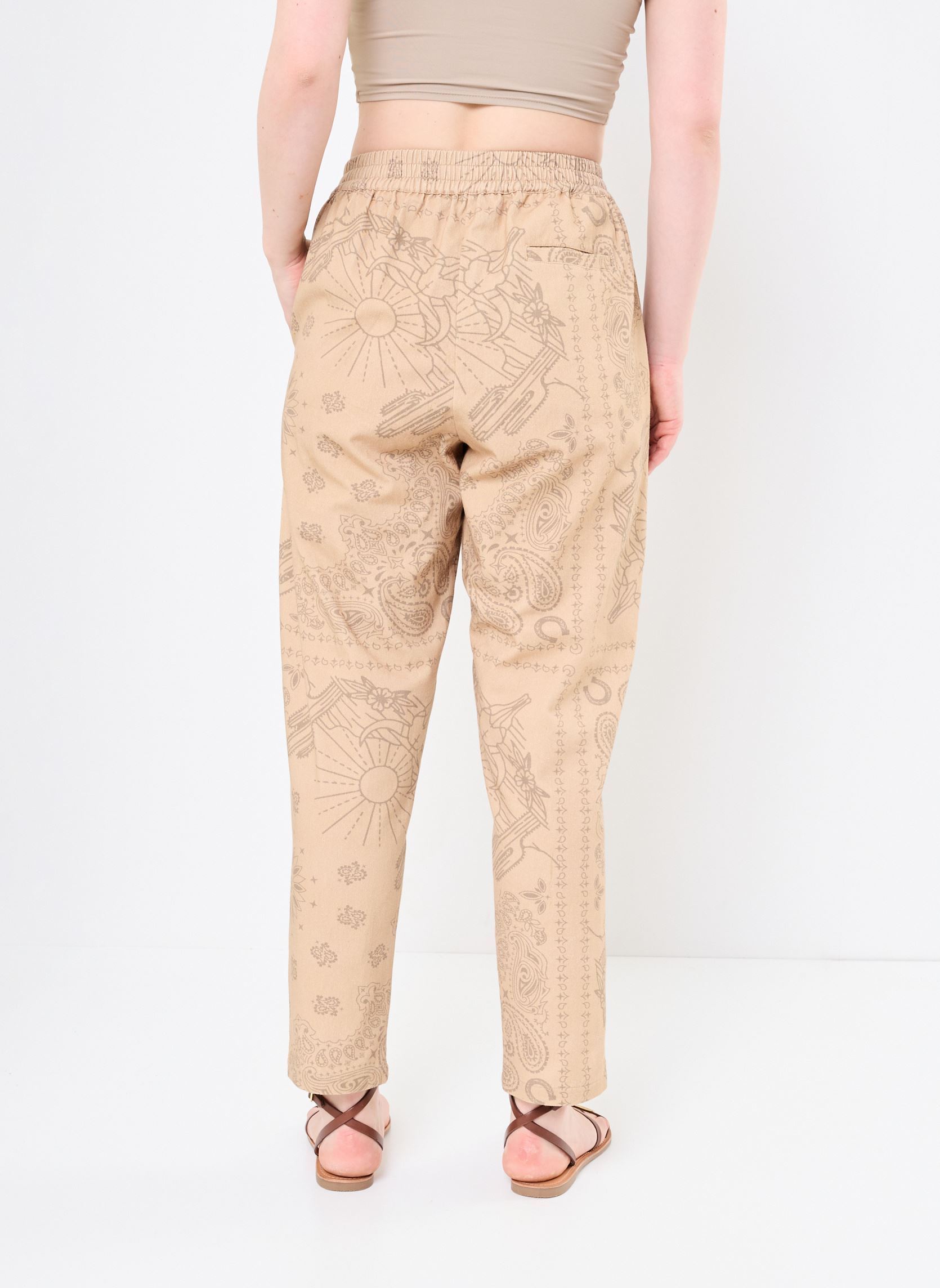 Pantalons chinos Chino Print Beige femme beige Arizona Love Pantalons chinos Chino Print Beige femme beige Beige