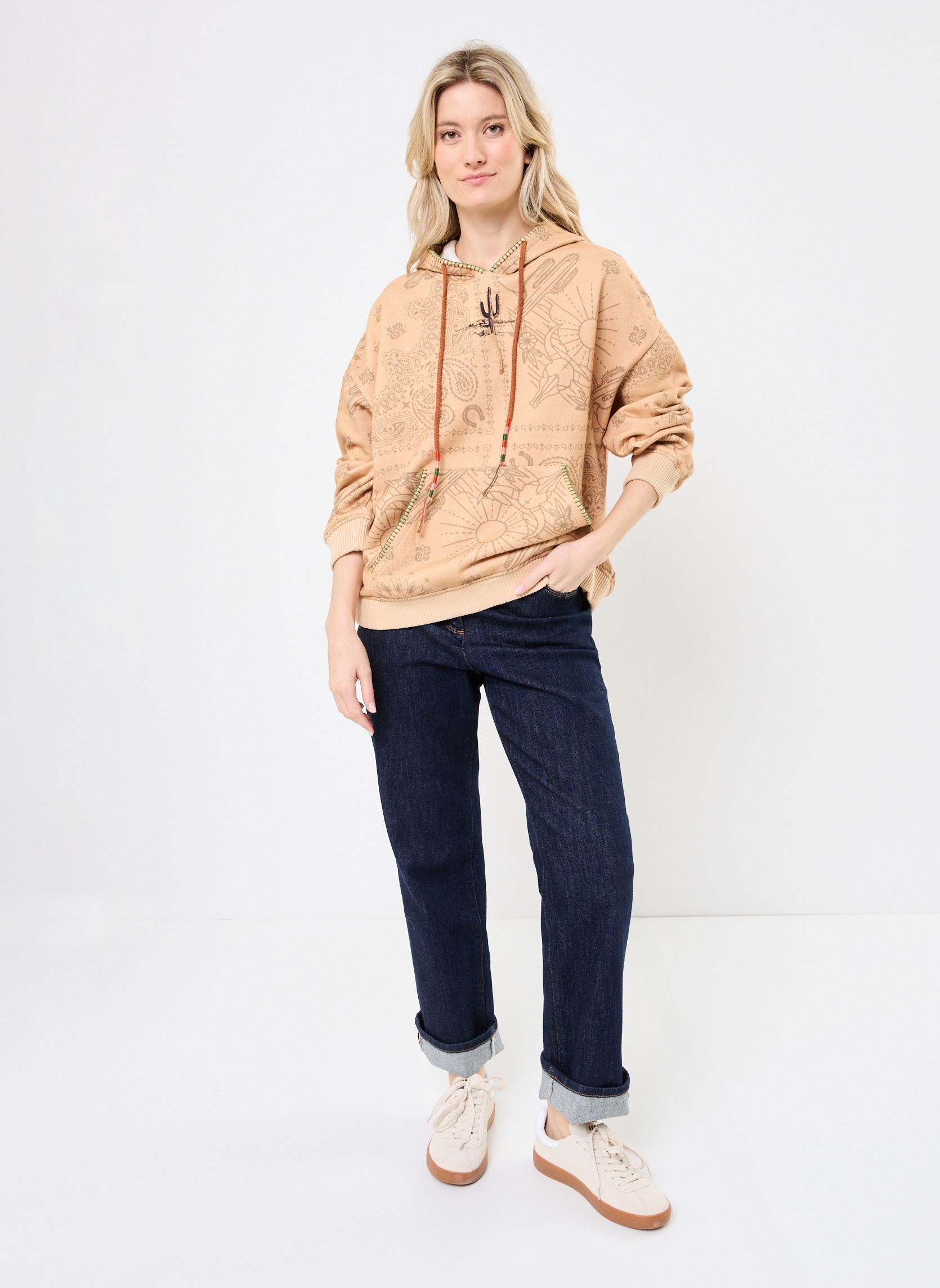Sweats à capuche Beige Hoodie femme beige Arizona Love Sweats à capuche Beige Hoodie femme beige BEIGE
