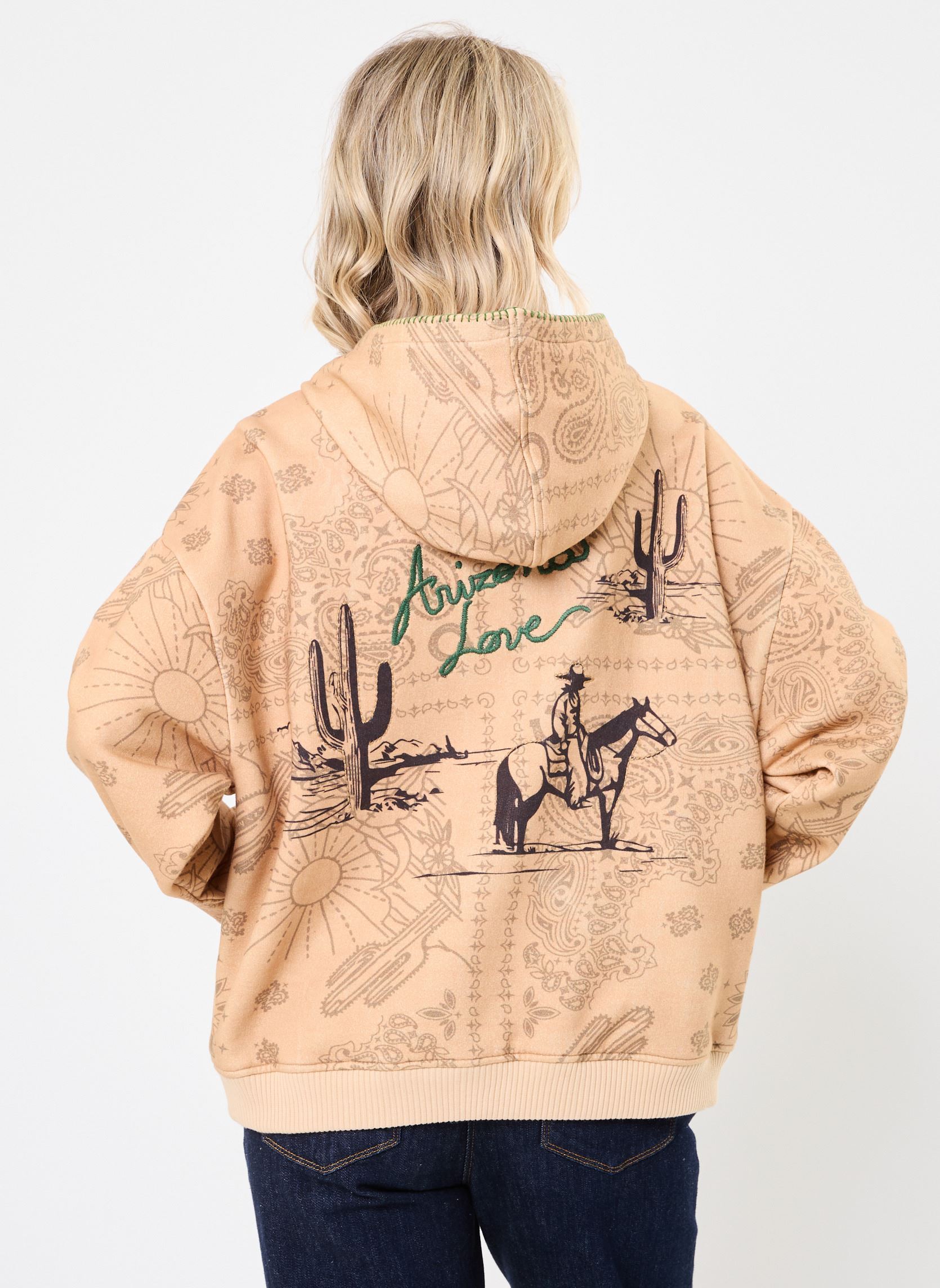 Sweats à capuche Beige Hoodie femme beige Arizona Love Sweats à capuche Beige Hoodie femme beige BEIGE
