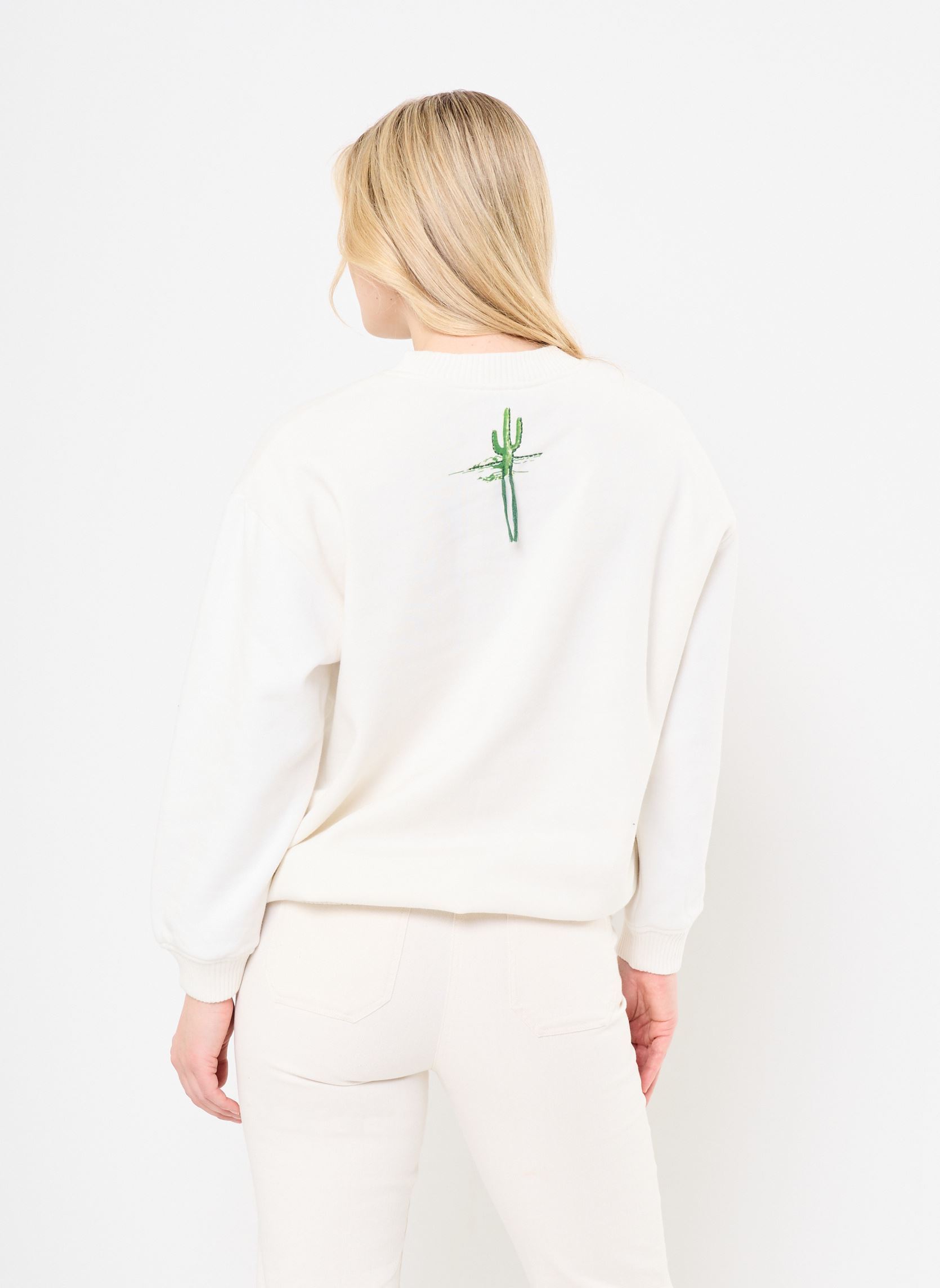 Sweater Landscape Sweat dames wit Arizona Love Sweater Landscape Sweat dames wit Cream
