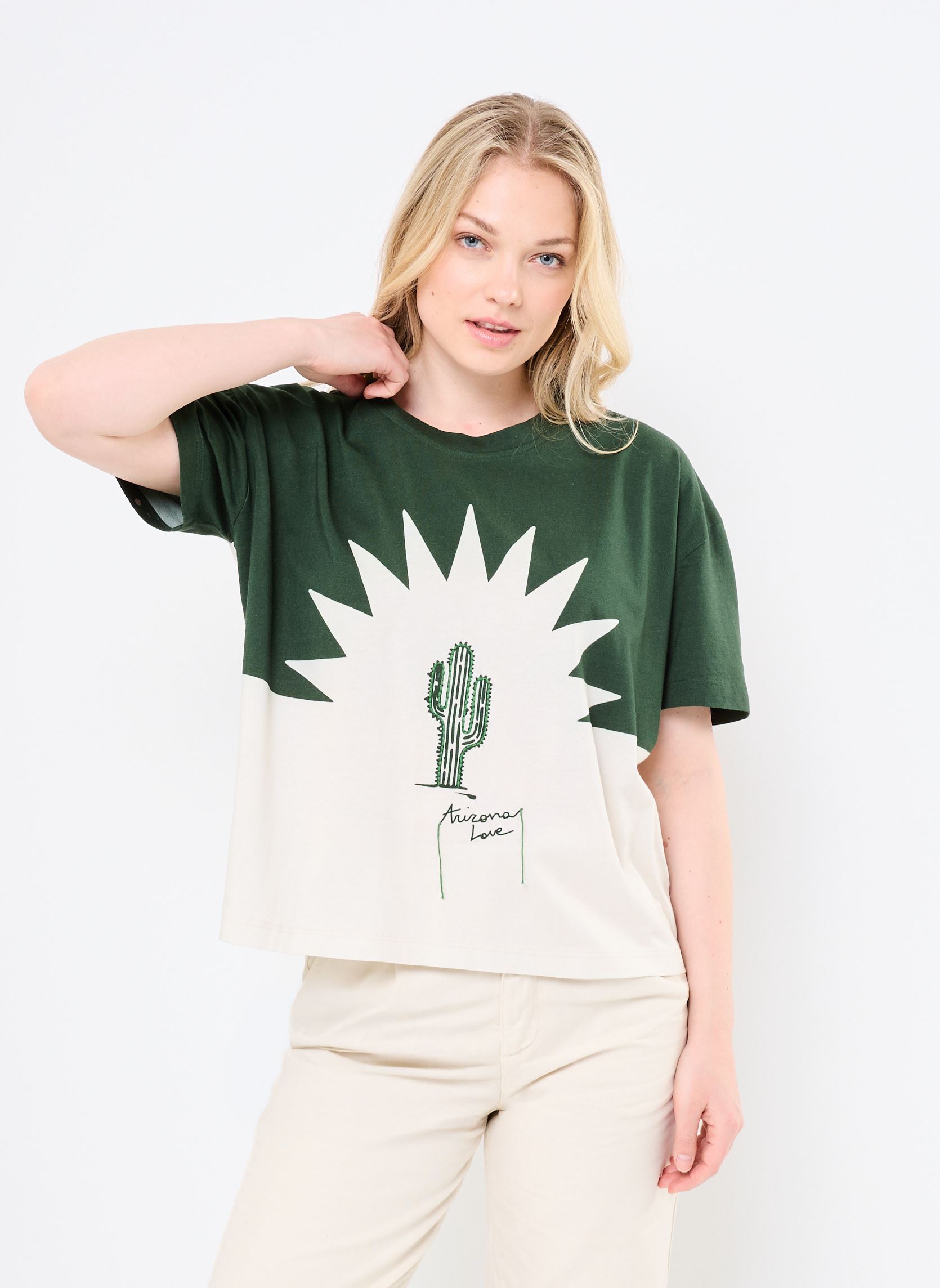 T-shirt a maniche corte T-Shirt Cactus Green donna verde Arizona Love T-shirt a maniche corte T-Shirt Cactus Green donna verde Green