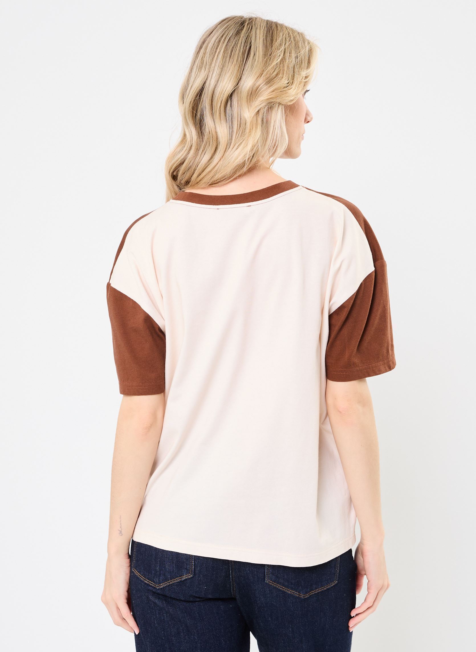 Kurzarm-T-Shirts T-Shirt Cactus Brown damen braun Arizona Love Kurzarm-T-Shirts T-Shirt Cactus Brown damen braun Brown