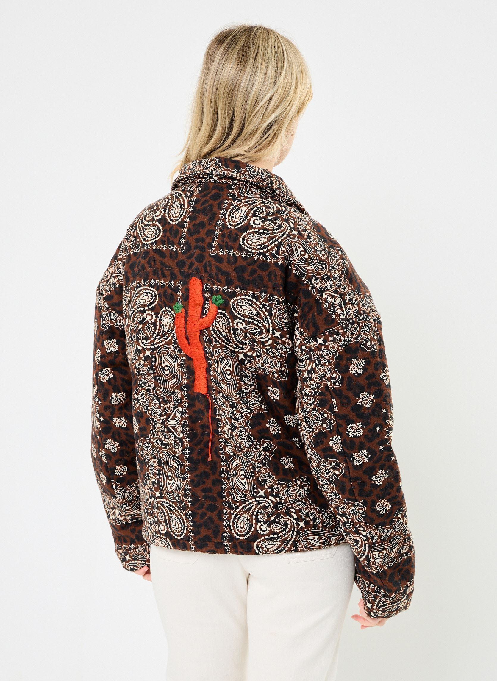 Jassen Leopard Quilt Jacket dames bruin Arizona Love Jassen Leopard Quilt Jacket dames bruin Brown