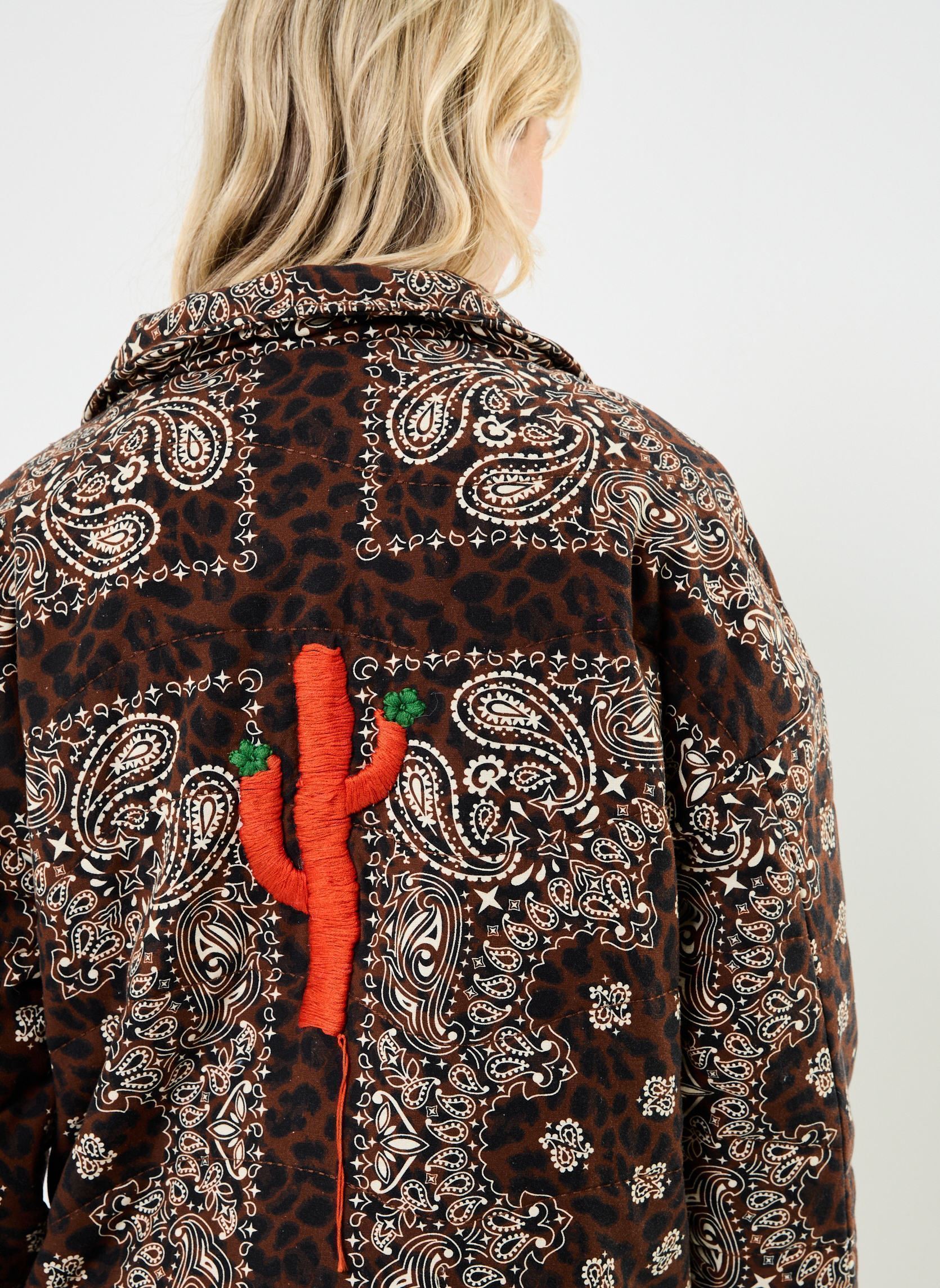 Jassen Leopard Quilt Jacket dames bruin Arizona Love Jassen Leopard Quilt Jacket dames bruin Brown