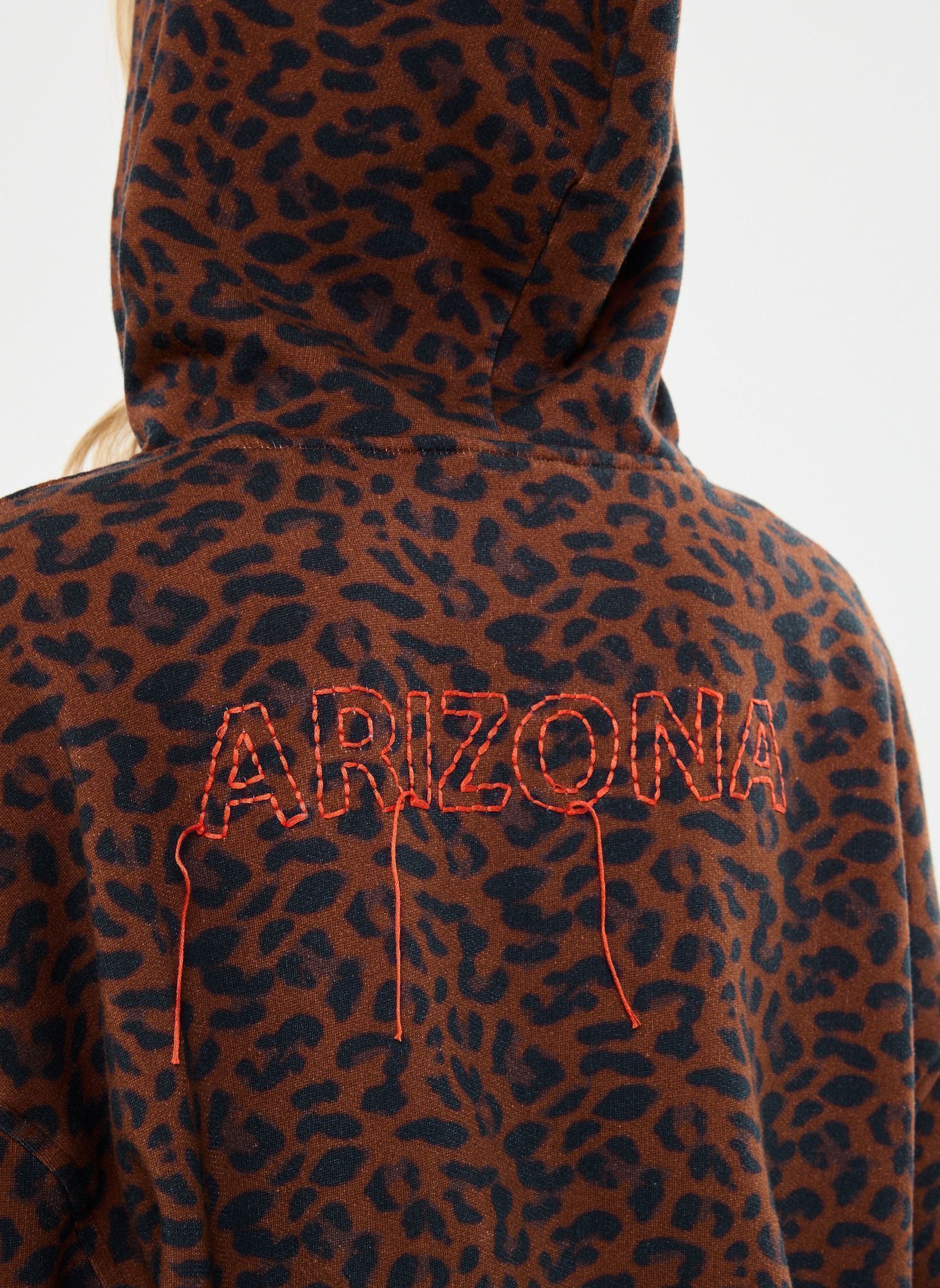 Kapuzenpullover Leopard Sweat damen braun Arizona Love Kapuzenpullover Leopard Sweat damen braun Brown