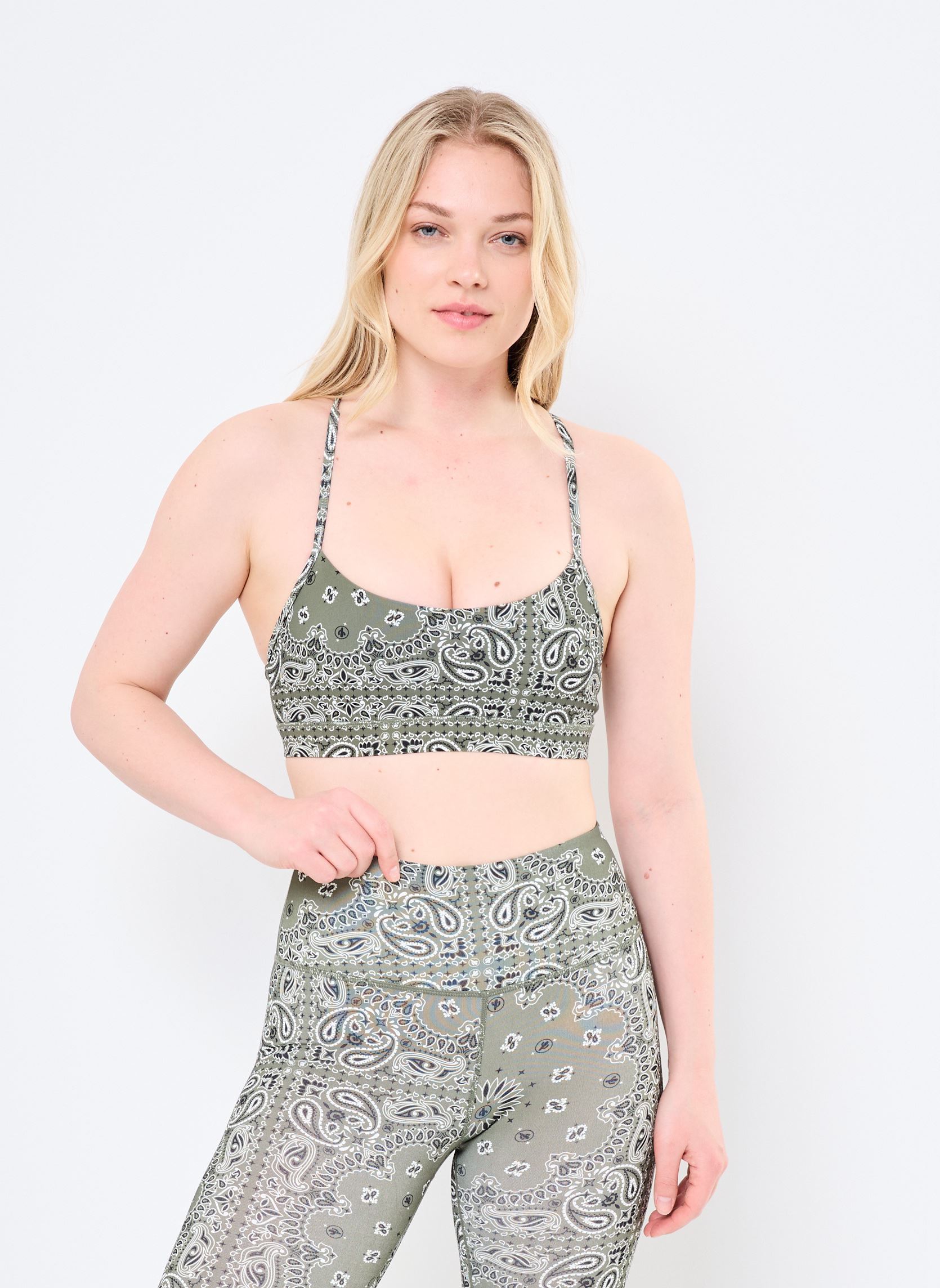 Sport-BHs Yoga Bra Kaki Bandana damen grün Arizona Love Sport-BHs Yoga Bra Kaki Bandana damen grün KAKI