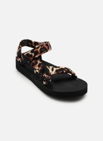 Platte sandalen Trekky dames zwart