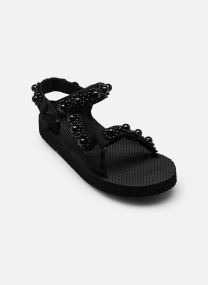 Platte sandalen Trekky dames zwart