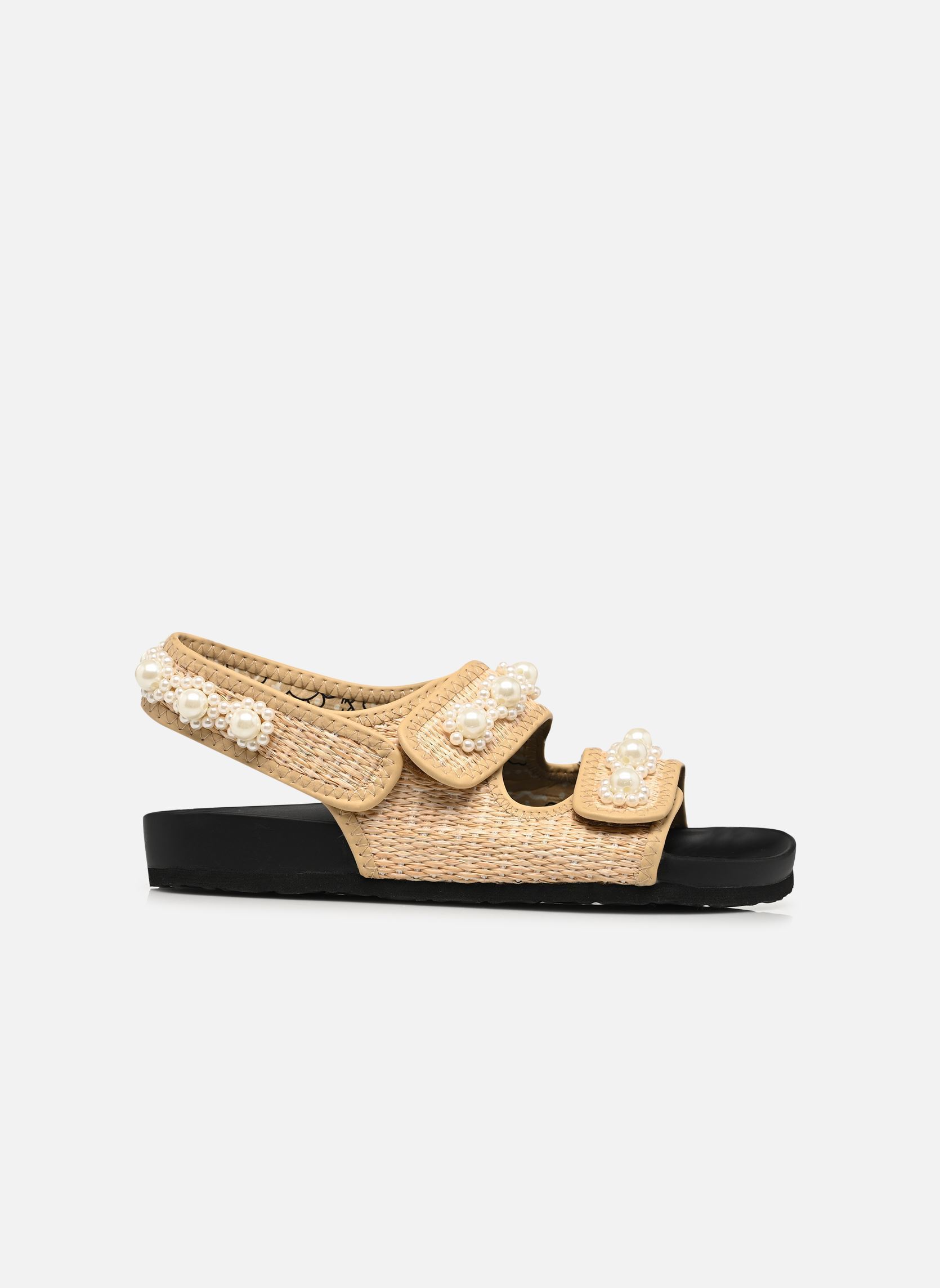 Sandales plates Apache Raffia femme beige Arizona Love Sandales plates Apache Raffia femme beige PEARL