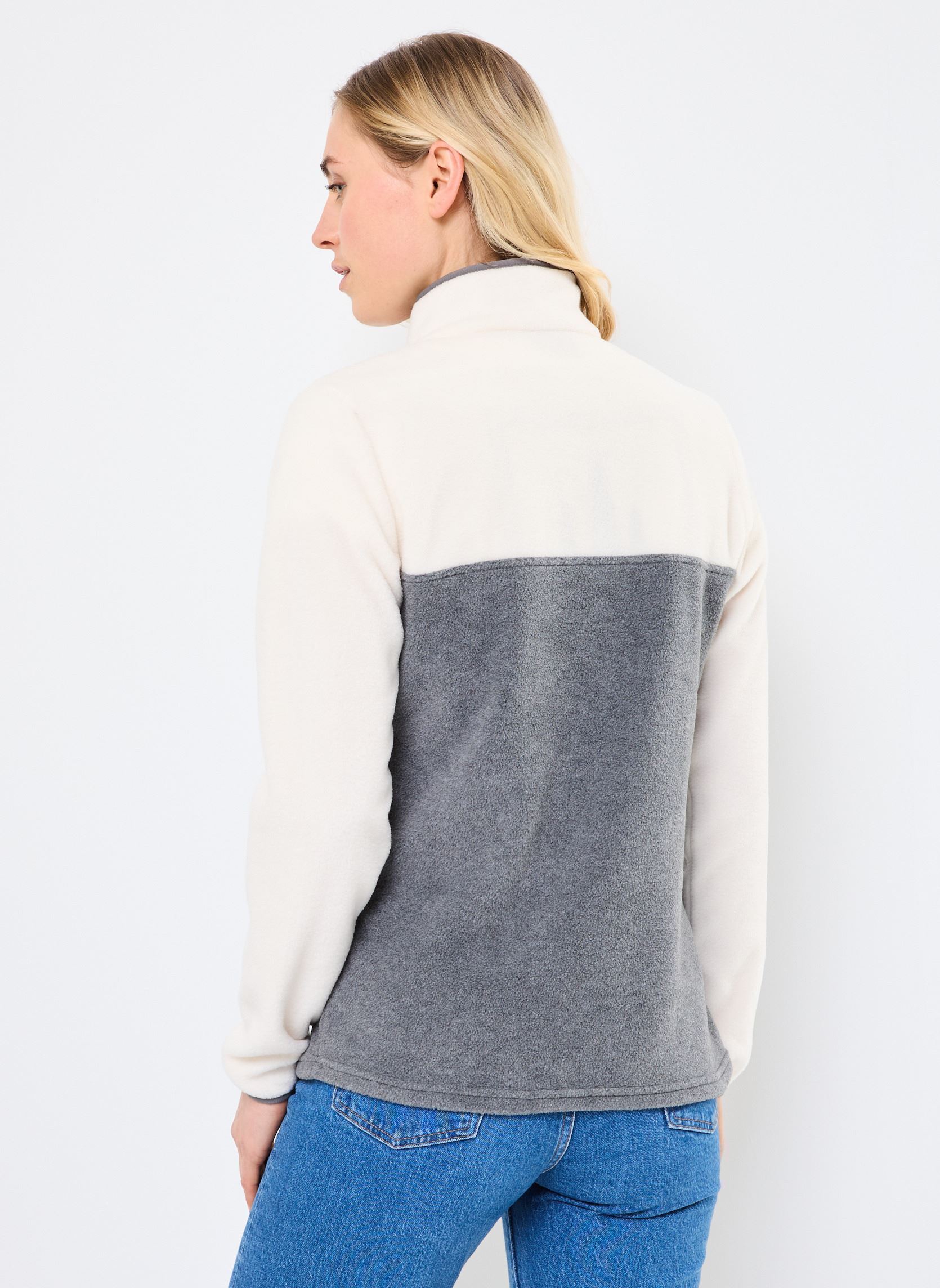Pulls polaire Benton Springs 1/2 Snap Pull Over II femme gris Columbia Pulls polaire Benton Springs 1/2 Snap Pull Over II femme gris CITY GREY HEATHER, CHALK