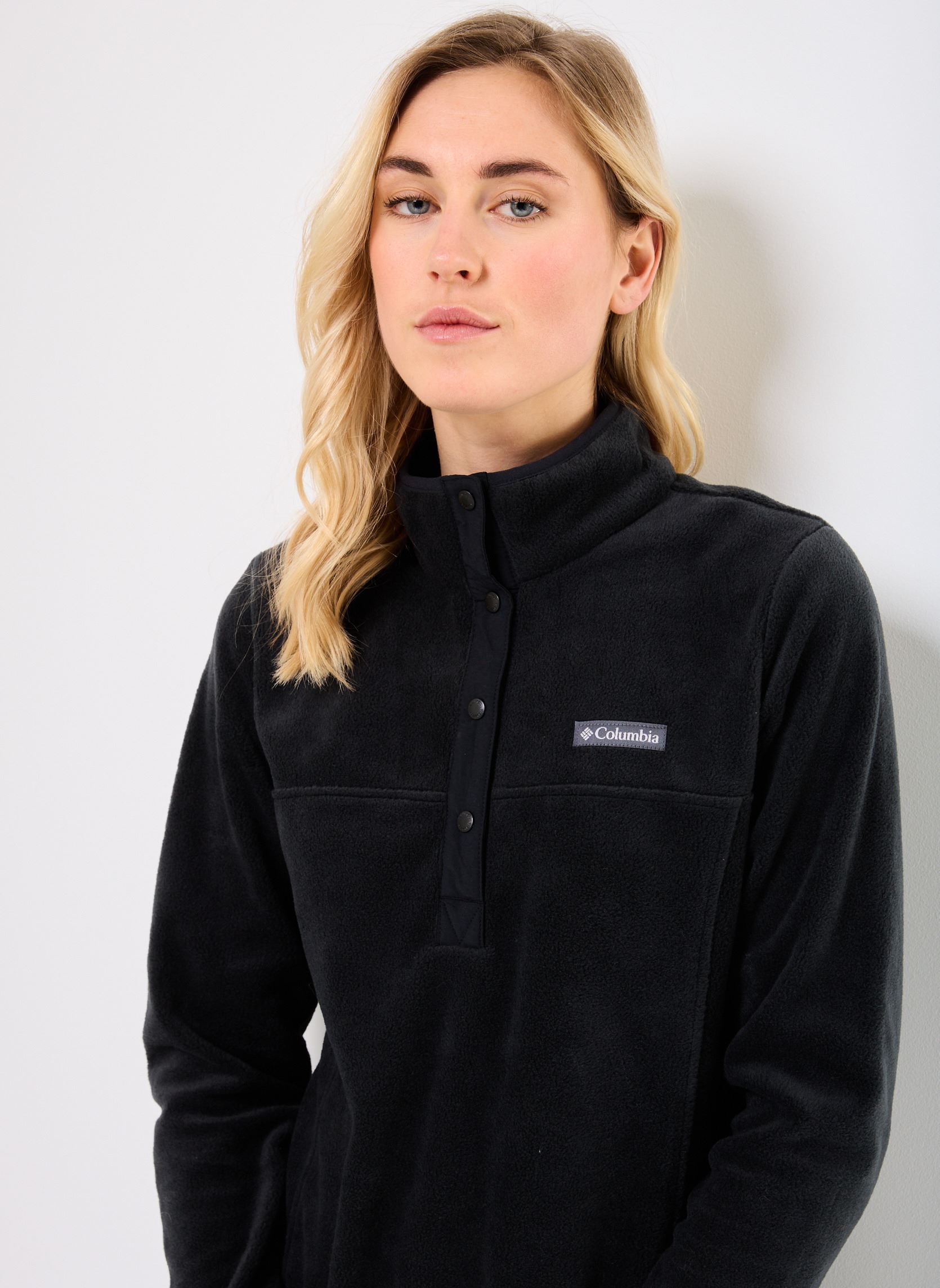 Pulls polaire Benton Springs 1/2 Snap Pull Over II femme noir Columbia Pulls polaire Benton Springs 1/2 Snap Pull Over II femme noir Black