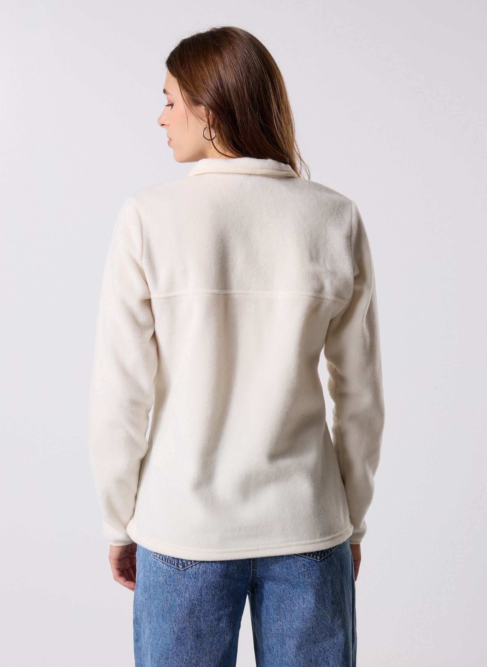 Vestes polaires Benton Springs 1/2 Snap Pull Over II femme beige Columbia Vestes polaires Benton Springs 1/2 Snap Pull Over II femme beige CHALK, CAMEL BROWN