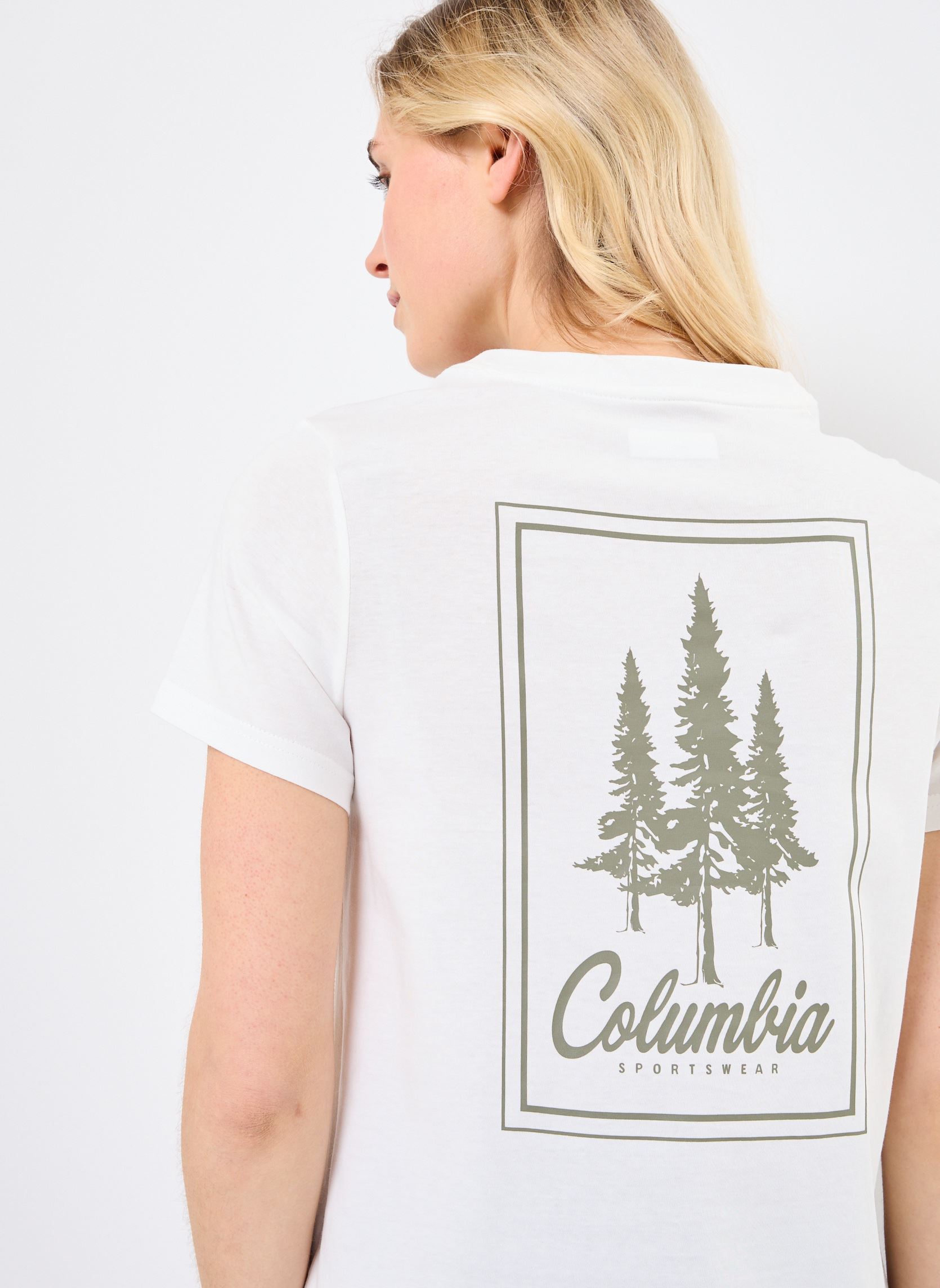 Tee-shirts manches courtes Rolling Bend Graphic Short Sleeve Shirt femme blanc Columbia Tee-shirts manches courtes Rolling Bend Graphic Short Sleeve Shirt femme blanc SEA SALT, TIMBERLINE TRIO