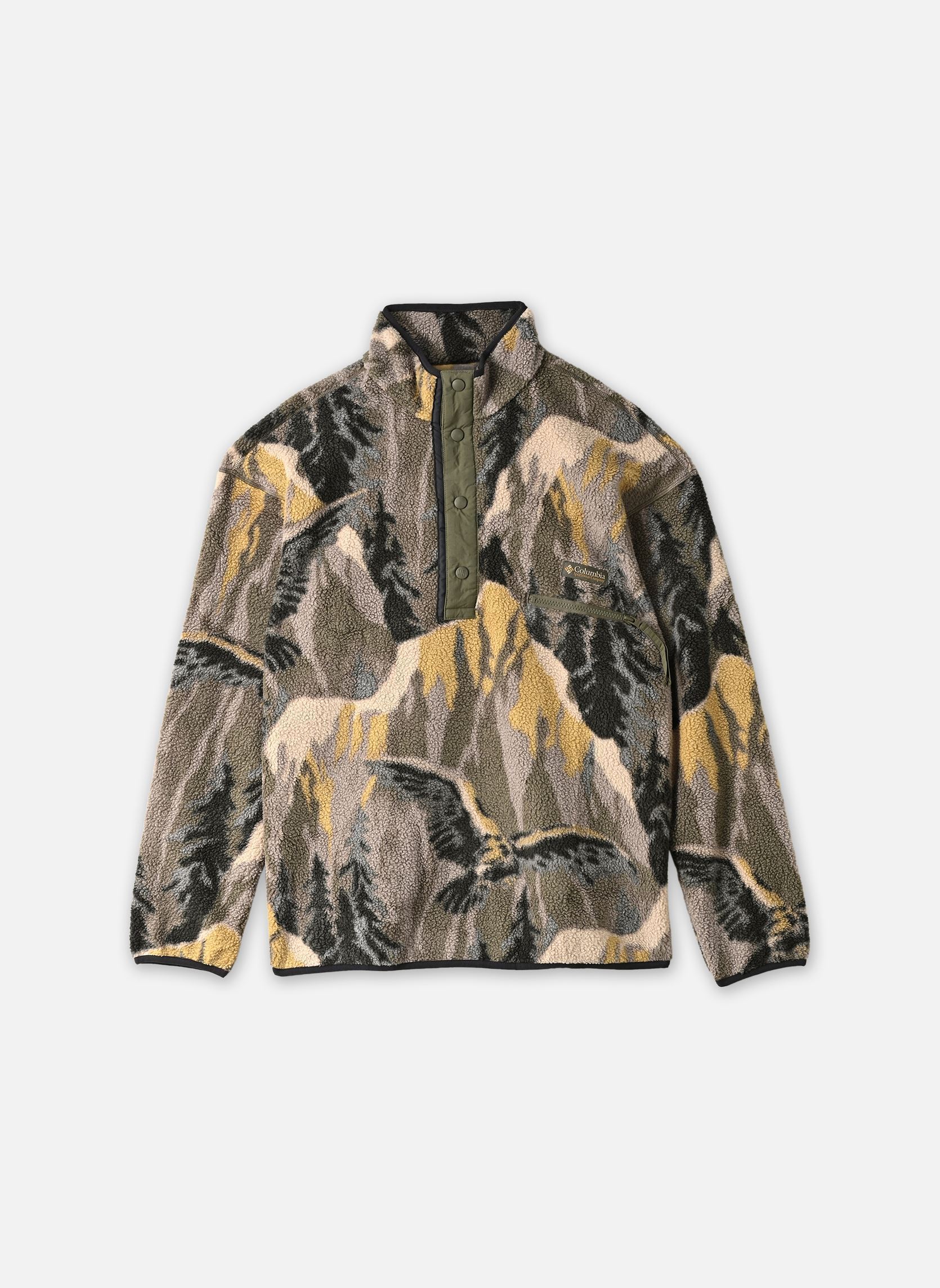 Vestes polaires Helvetia II Printed Half Snap Fleece homme vert Columbia Vestes polaires Helvetia II Printed Half Snap Fleece homme vert STONE GREEN SOARIN