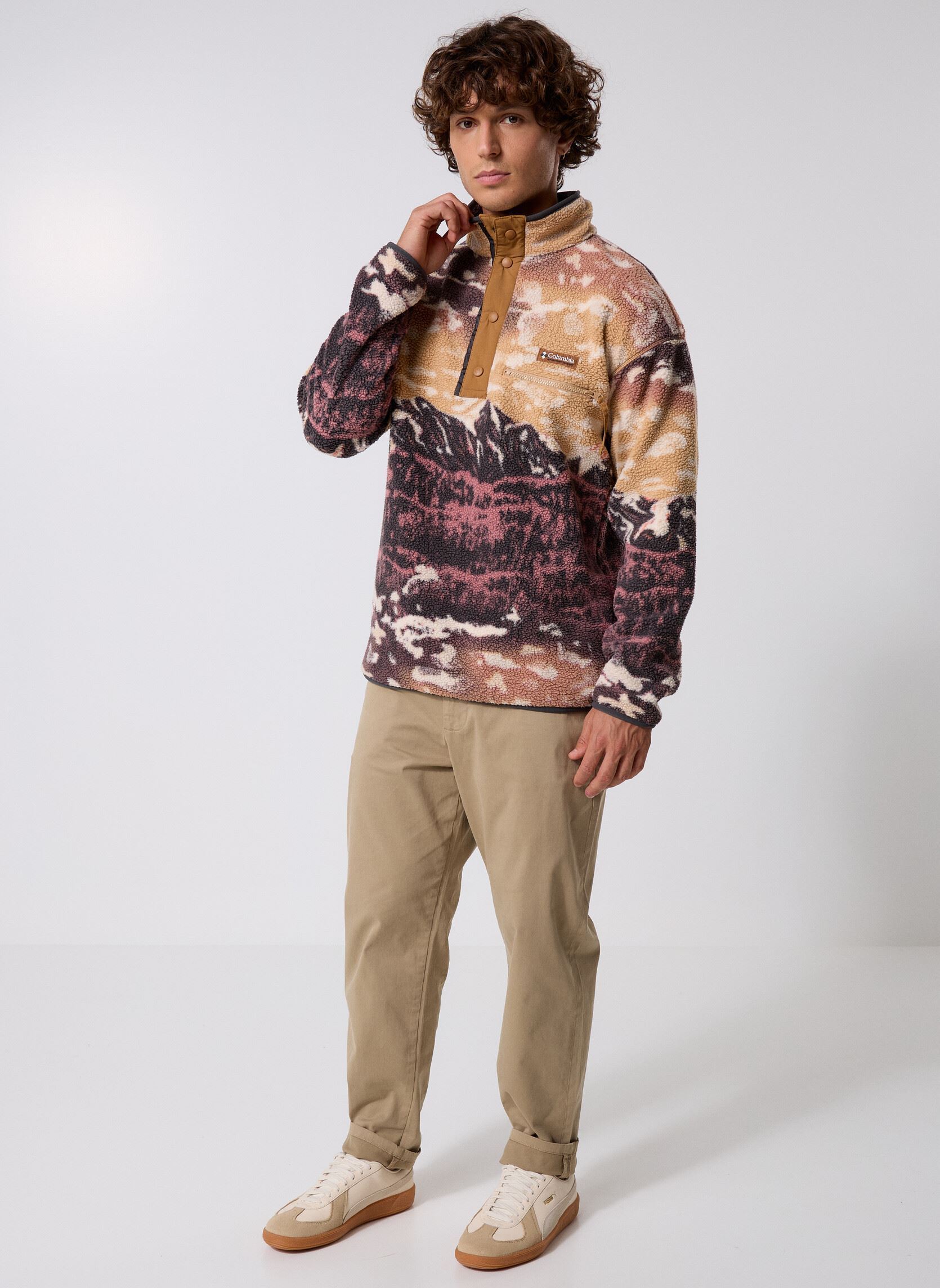 Pulls polaires Helvetia II Printed Half Snap Fleece homme marron Columbia Pulls polaires Helvetia II Printed Half Snap Fleece homme marron CAMEL BROWN SISTERS