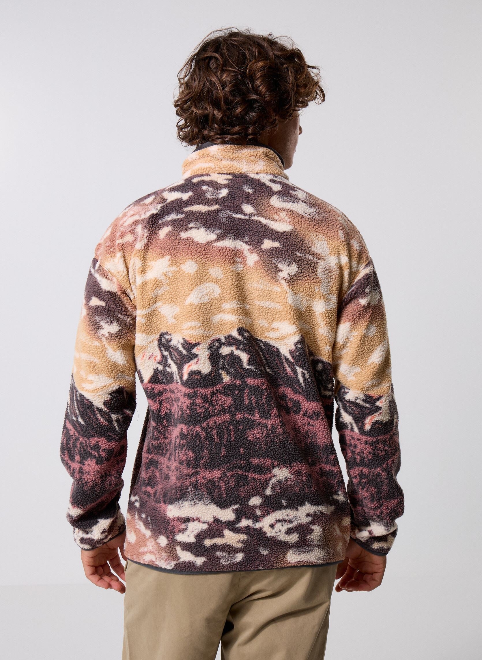Pulls polaires Helvetia II Printed Half Snap Fleece homme marron Columbia Pulls polaires Helvetia II Printed Half Snap Fleece homme marron CAMEL BROWN SISTERS