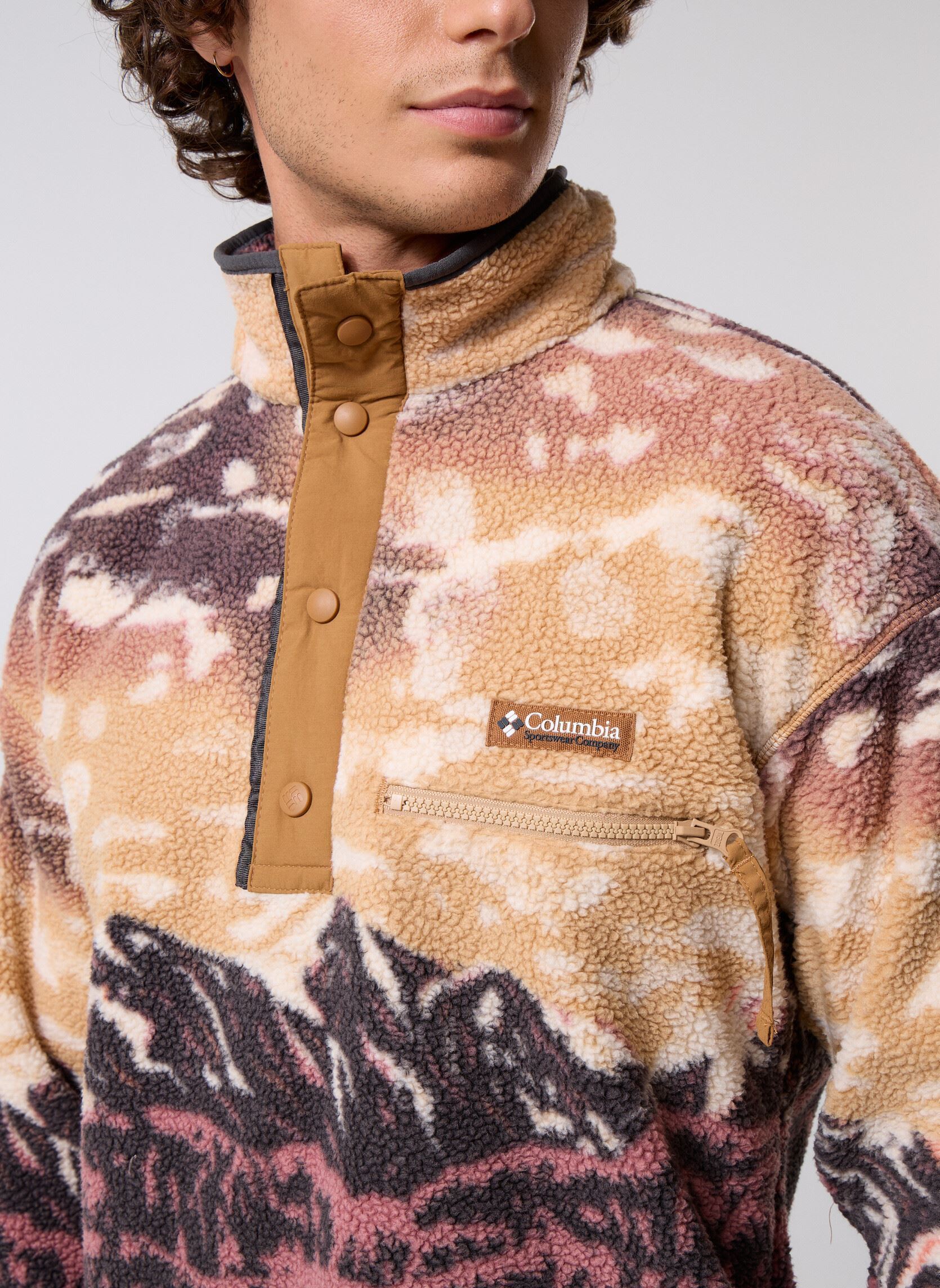 Pulls polaires Helvetia II Printed Half Snap Fleece homme marron Columbia Pulls polaires Helvetia II Printed Half Snap Fleece homme marron CAMEL BROWN SISTERS