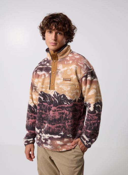 Columbia Pulls polaires Helvetia II Printed Half Snap Fleece homme marron