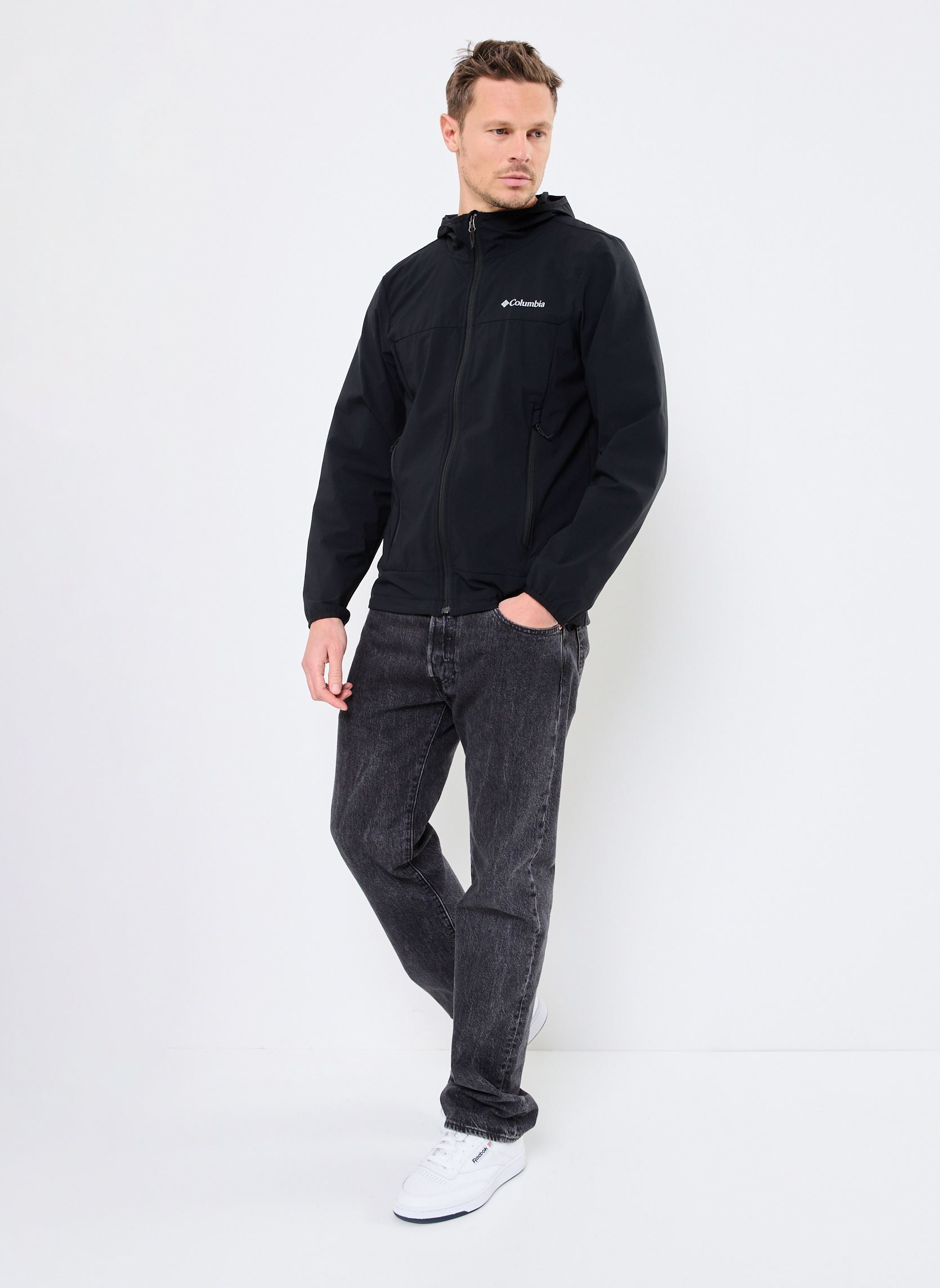 Windbreaker / Windjacken Heather Canyon II Hooded Jacket herren schwarz Columbia Windbreaker / Windjacken Heather Canyon II Hooded Jacket herren schwarz BLACK