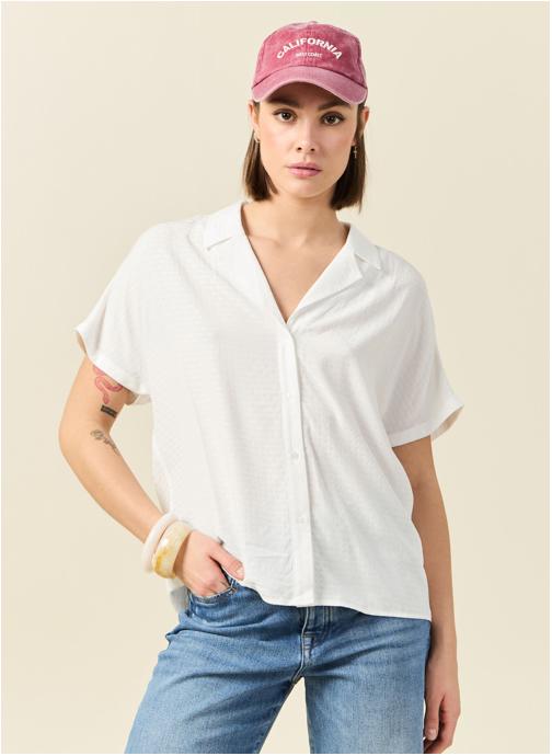 Bonobo Chemises Chemises manches courtes - BLOUDOCHEMF femme blanc