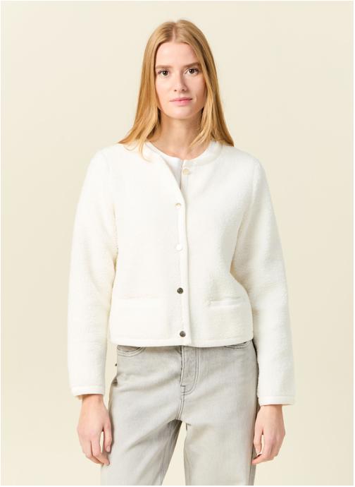 Bonobo Gilets Gilets manches longues - CLASSI1GILF femme blanc