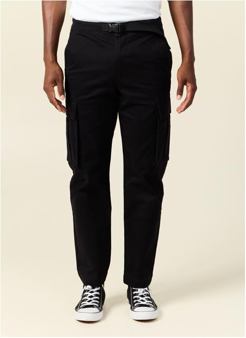 Bonobo Pantalons droits BATTAUREL2H homme noir