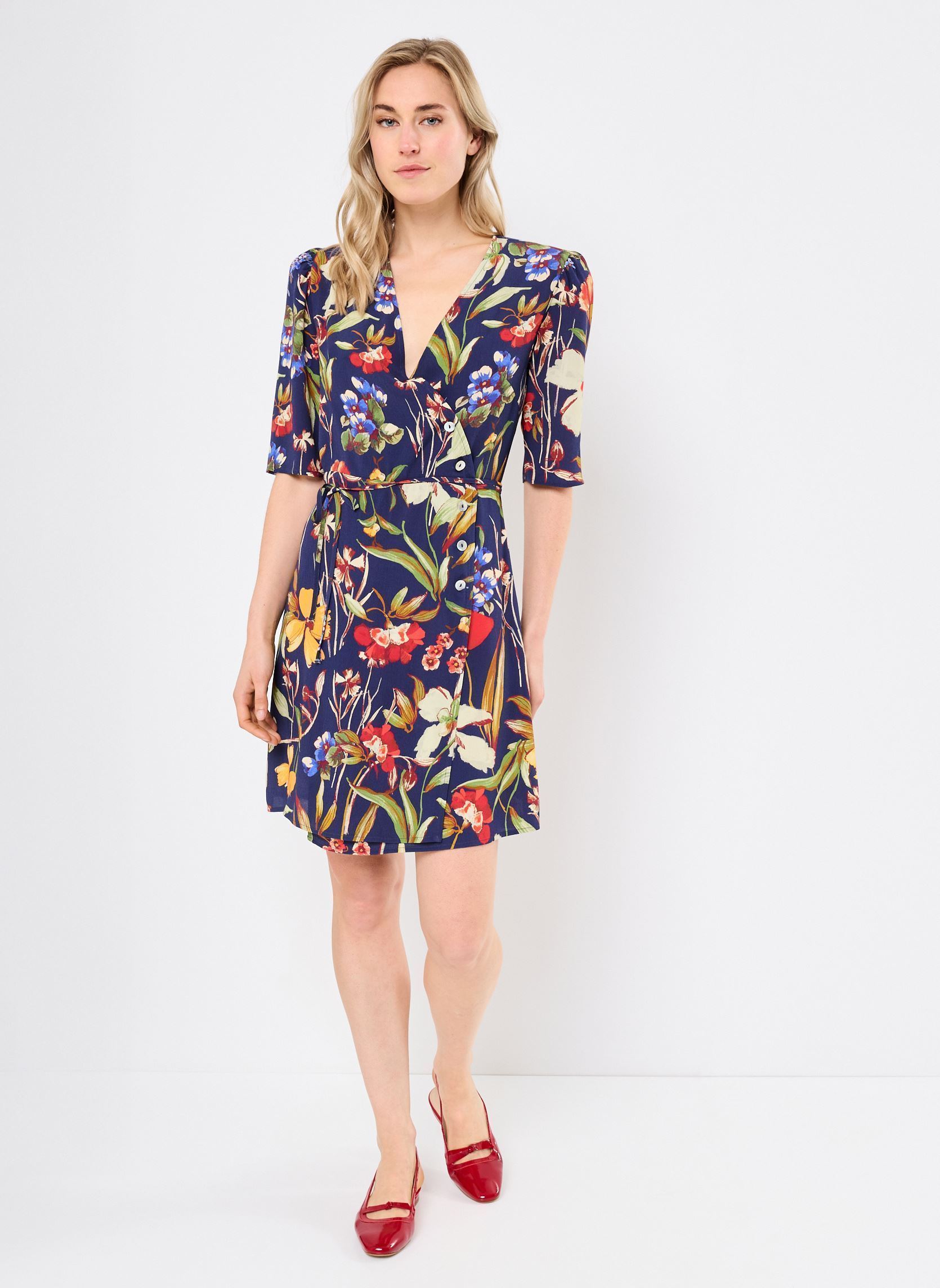 Robes RMATISS-COURT femme bleu Georgia Rose Robes RMATISS-COURT femme bleu MARINE