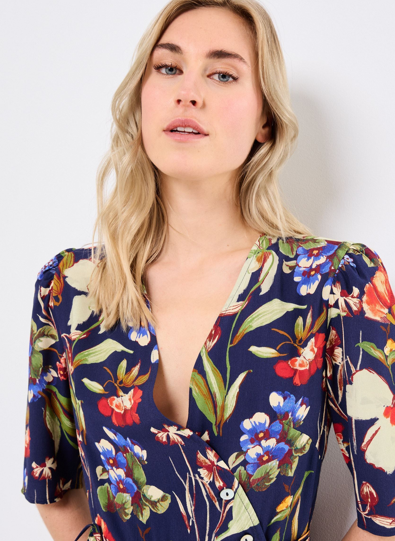 Robes RMATISS-COURT femme bleu Georgia Rose Robes RMATISS-COURT femme bleu MARINE