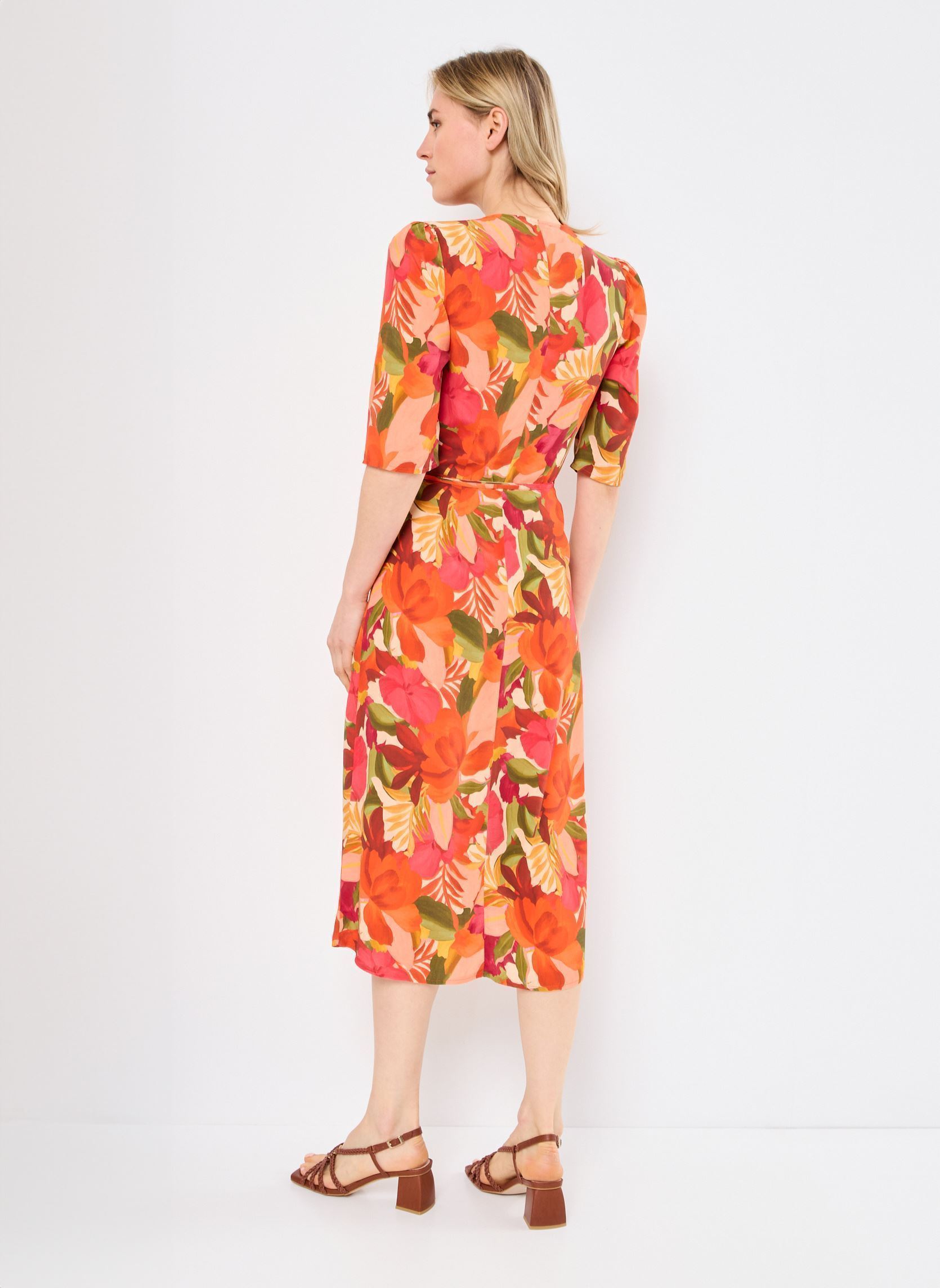 Kleider RMATISS-LONG damen mehrfarbig Georgia Rose Kleider RMATISS-LONG damen mehrfarbig ORANGE