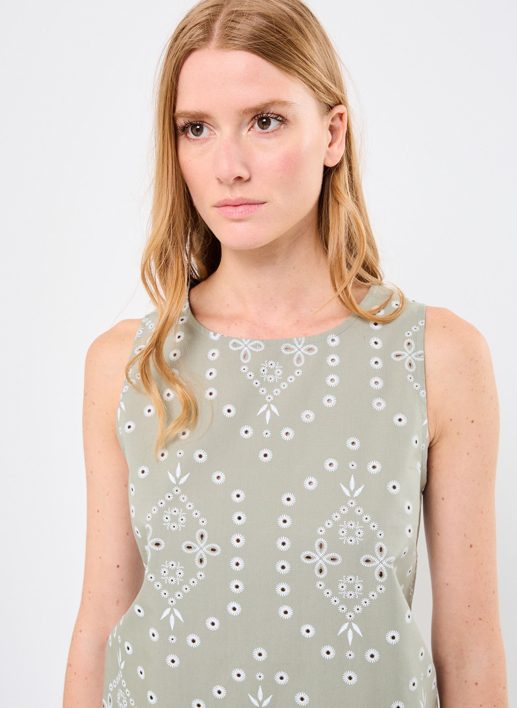 Tops TBRODERIE dames groen MADE BY Tops TBRODERIE dames groen ECRU SEAGRASS