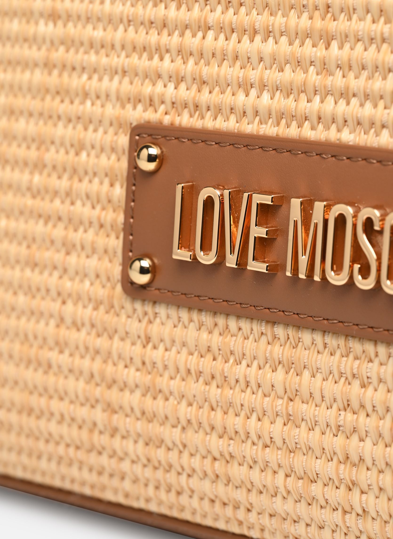 Borse a tracolla Timeless Raffia JC4274PP0M donna beige Love Moschino Borse a tracolla Timeless Raffia JC4274PP0M donna beige NATURAL/CAMEL