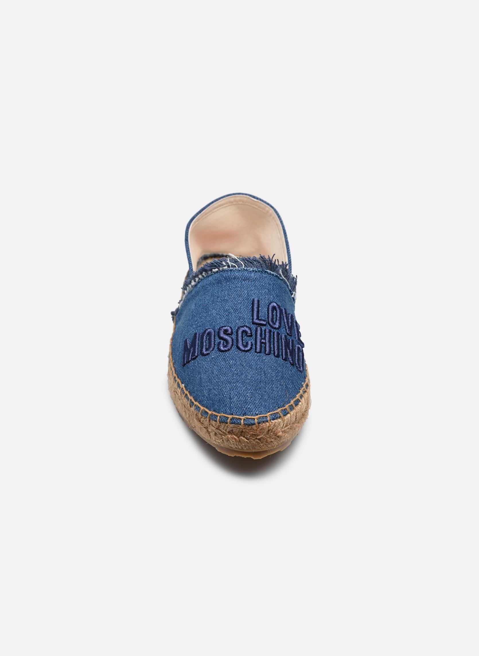 Platte espadrilles Love Moschino Rope JA10262G0M dames blauw Love Moschino Platte espadrilles Love Moschino Rope JA10262G0M dames blauw LIGHT BLUE